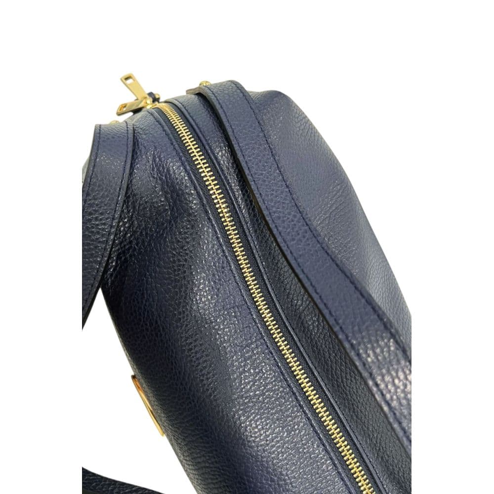 Blue Leather Women Bag - 6