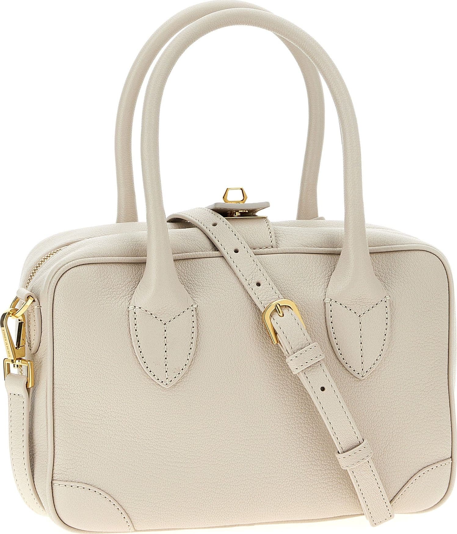 White Goatskin Handbag - 2