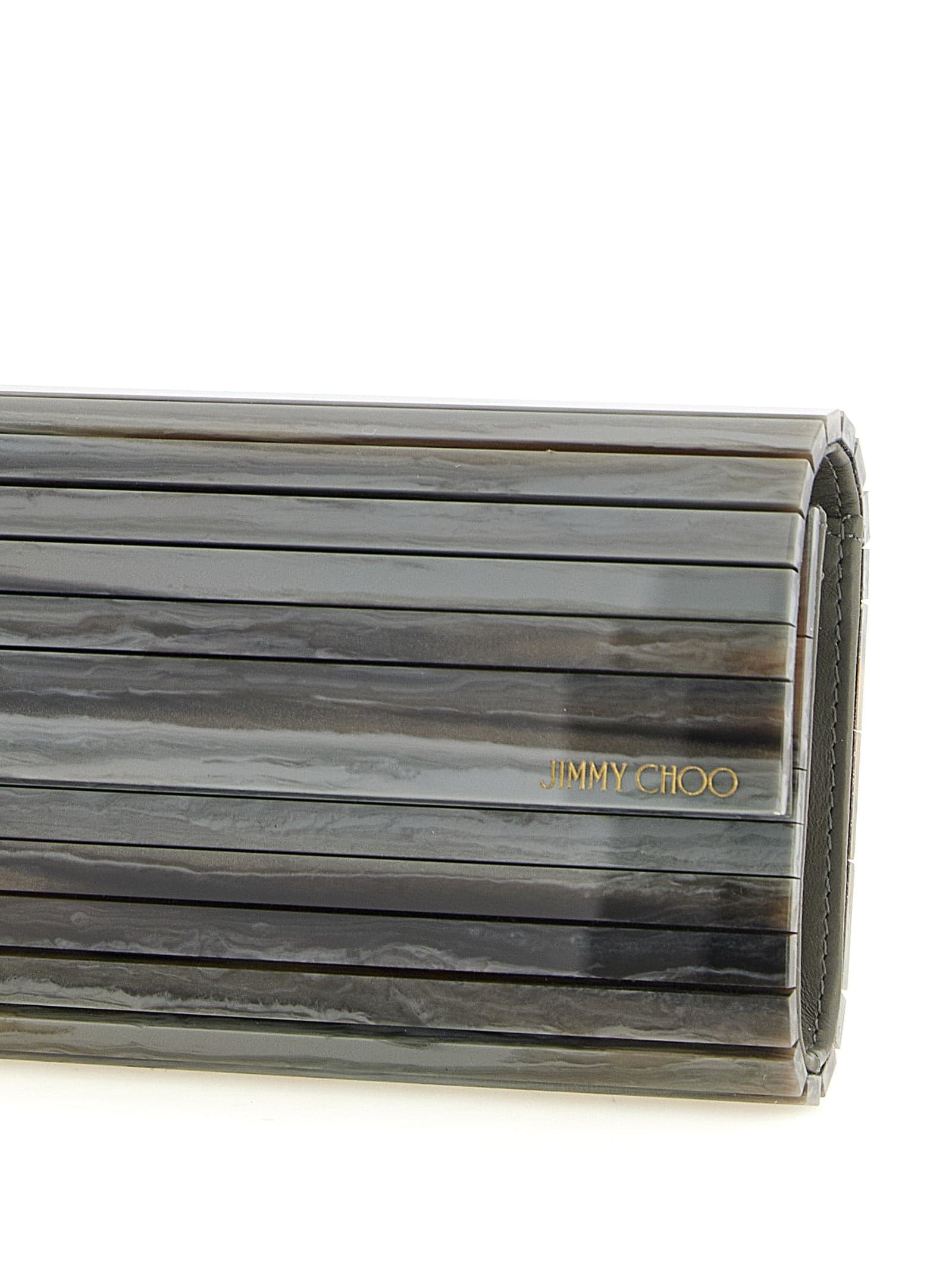 Gray Polyester Clutch Bag - 3