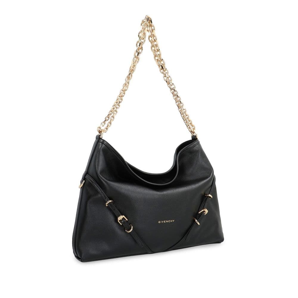 Black Calfskin Shoulder Bag - 2
