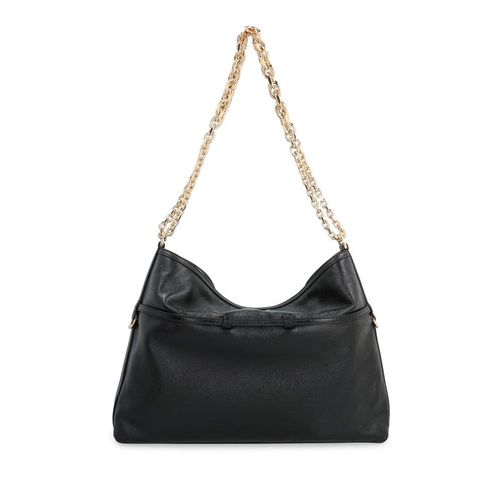 Black Calfskin Shoulder Bag - 3
