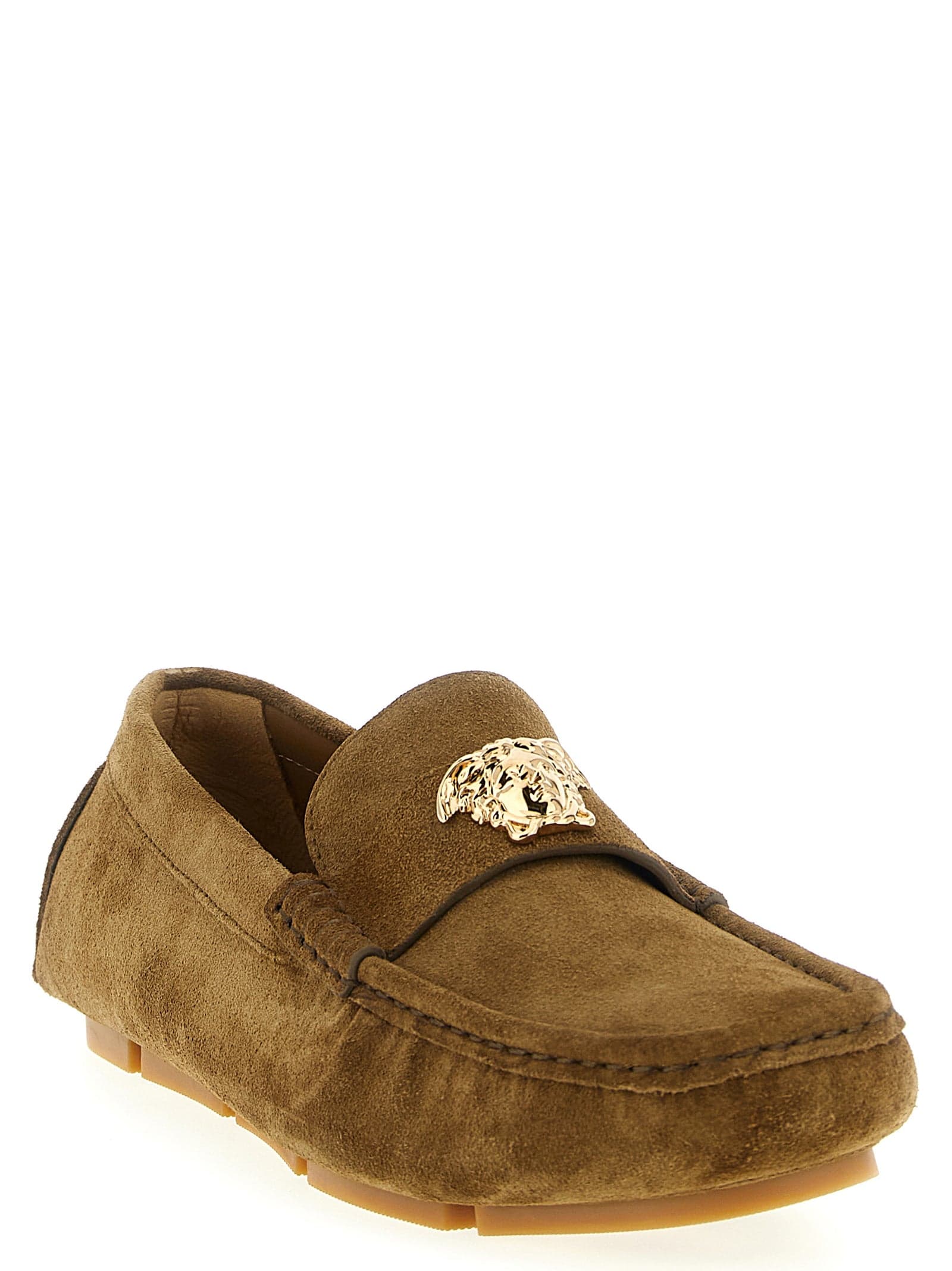 Brown Calfskin Slip-On Loafers - 2