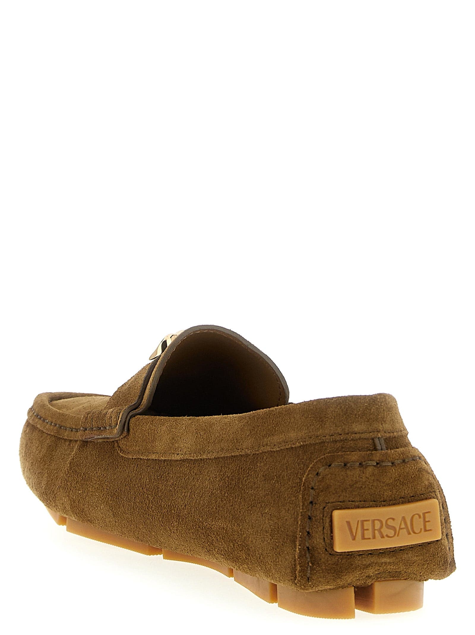 Brown Calfskin Slip-On Loafers - 3
