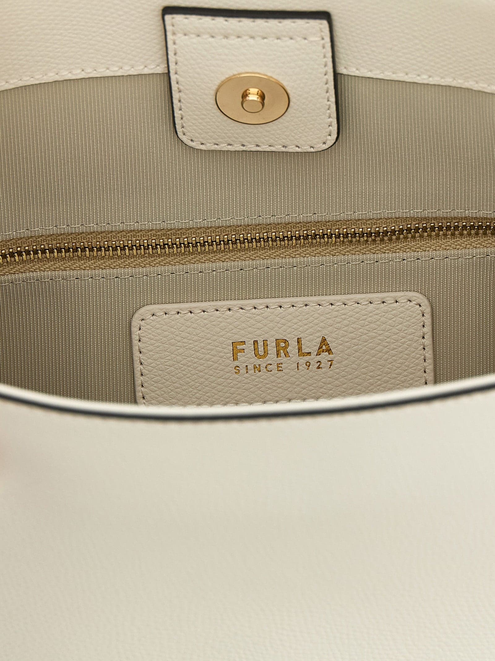 White Calfskin Shoulder Bag - 4