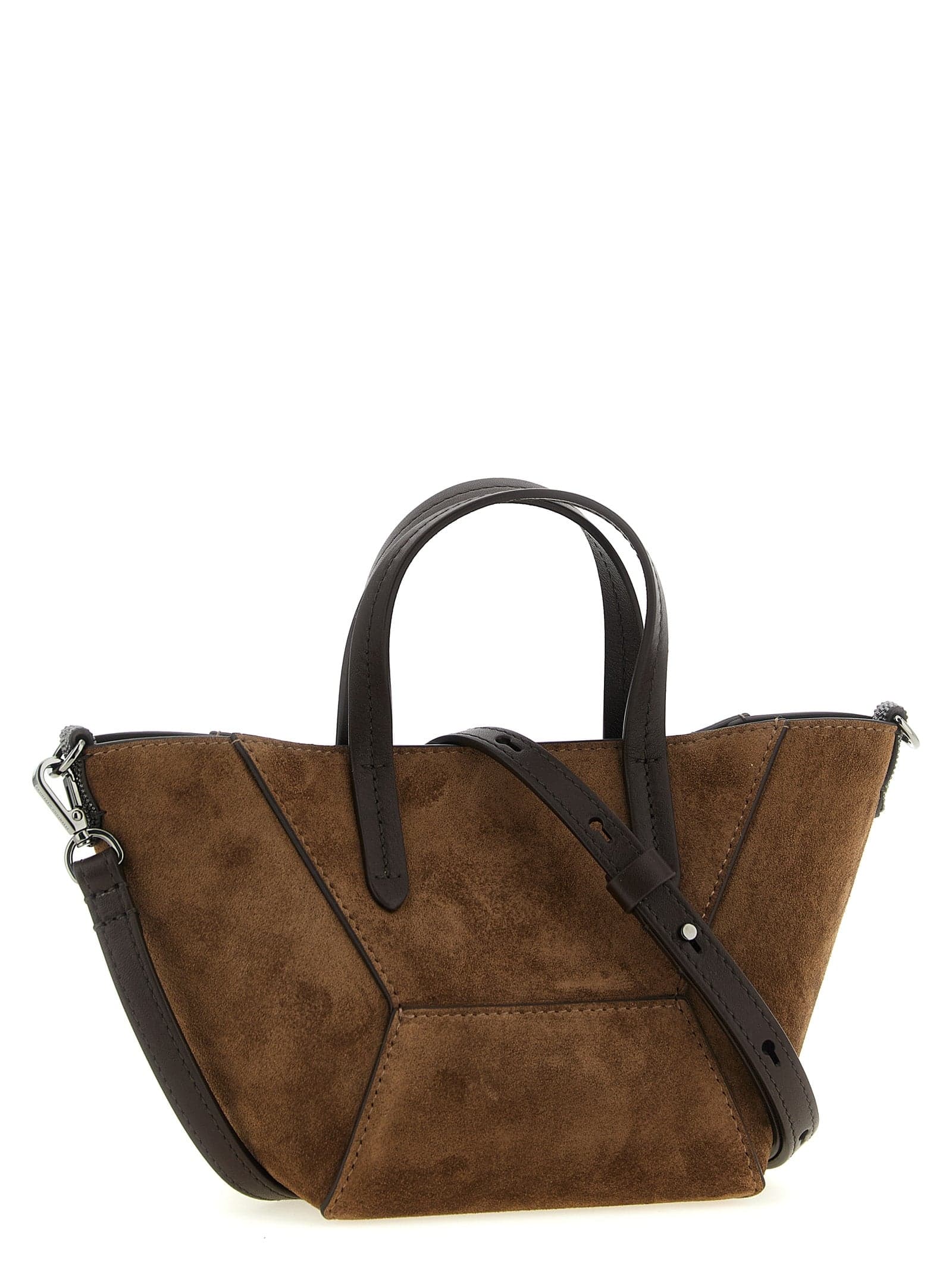 Brown Calfskin Handbag - 2