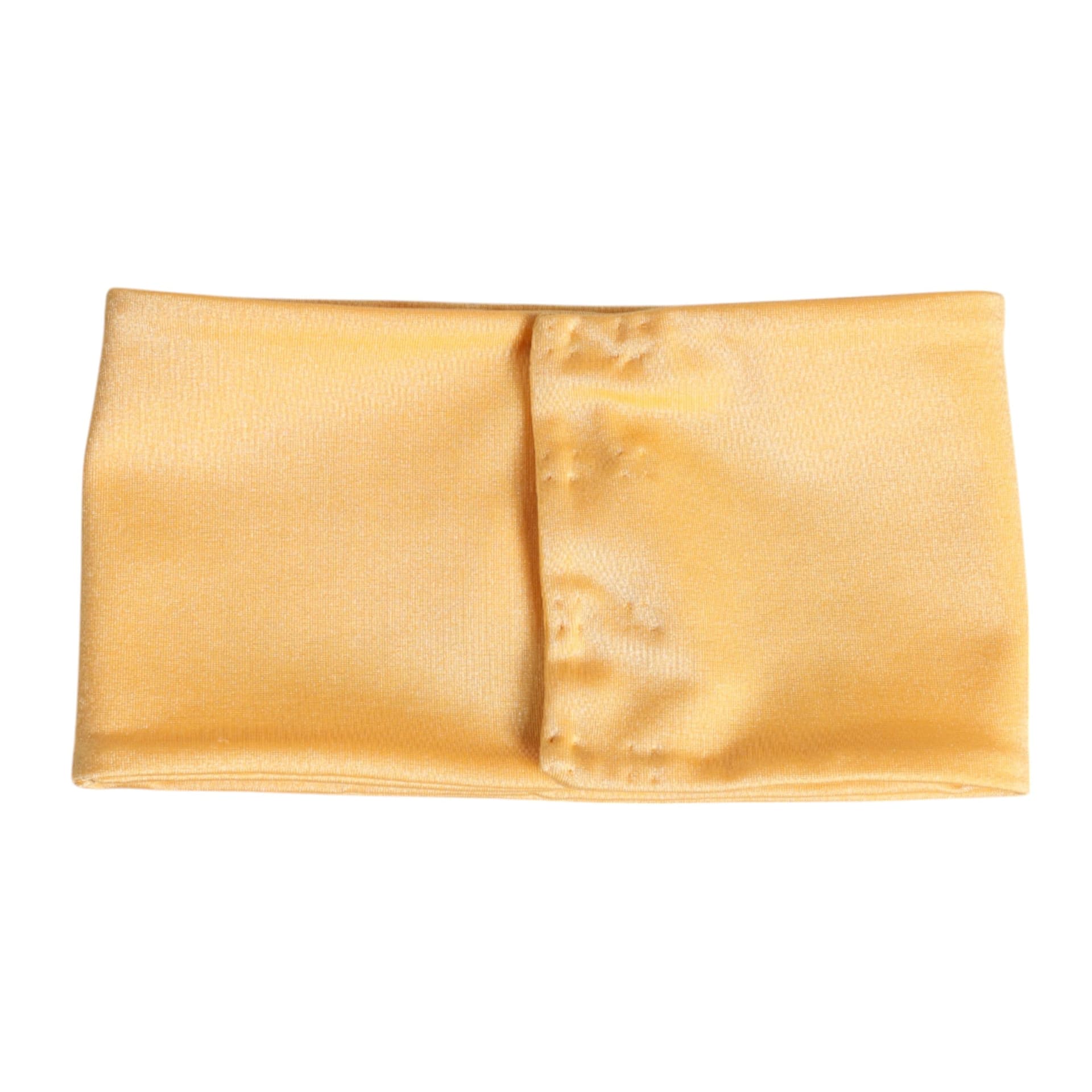 Yellow Nylon Stretch Women Neck Warmer Scarf - 2