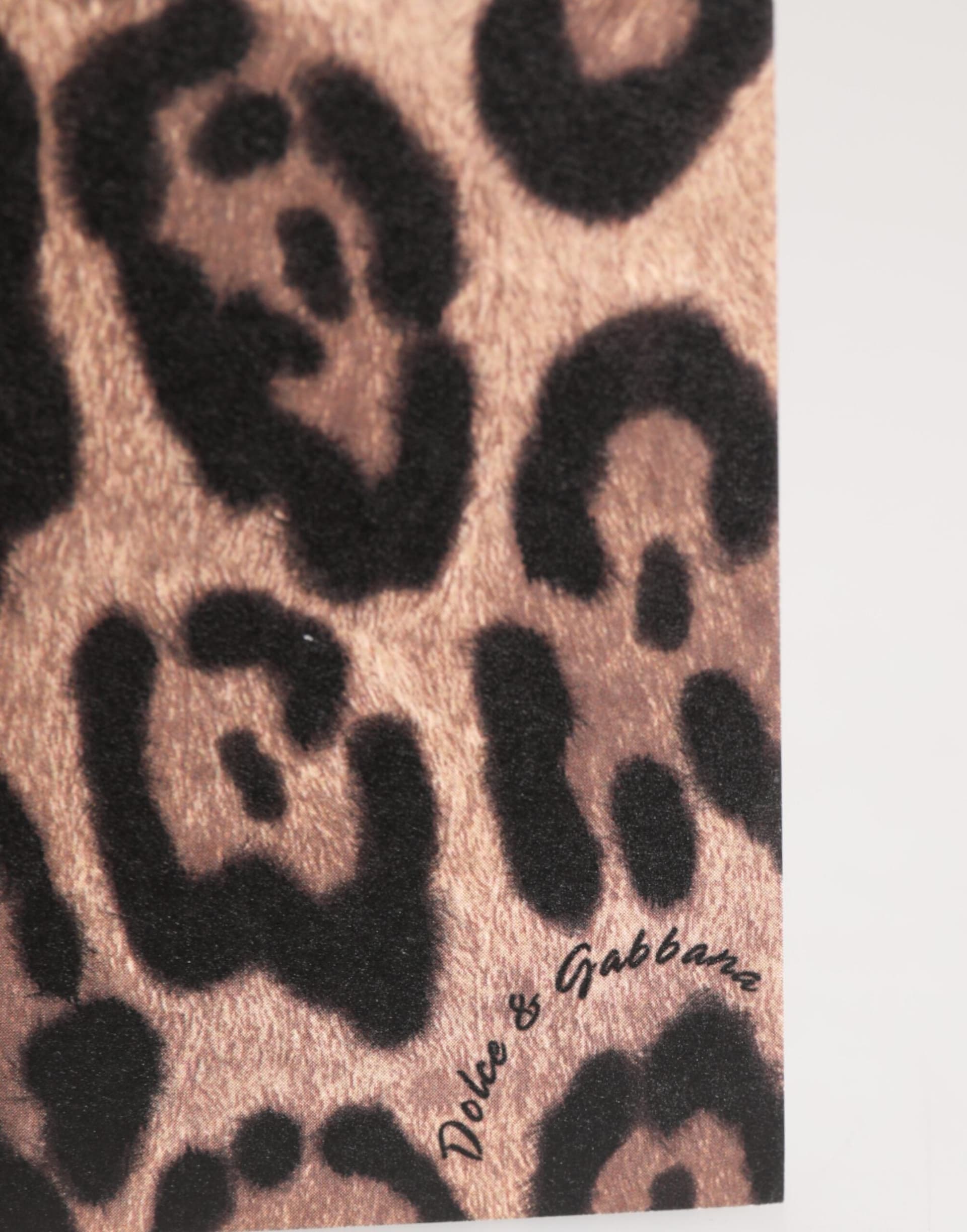Multicolor Leopard Print Envelope Paper Post Card Holder - 3