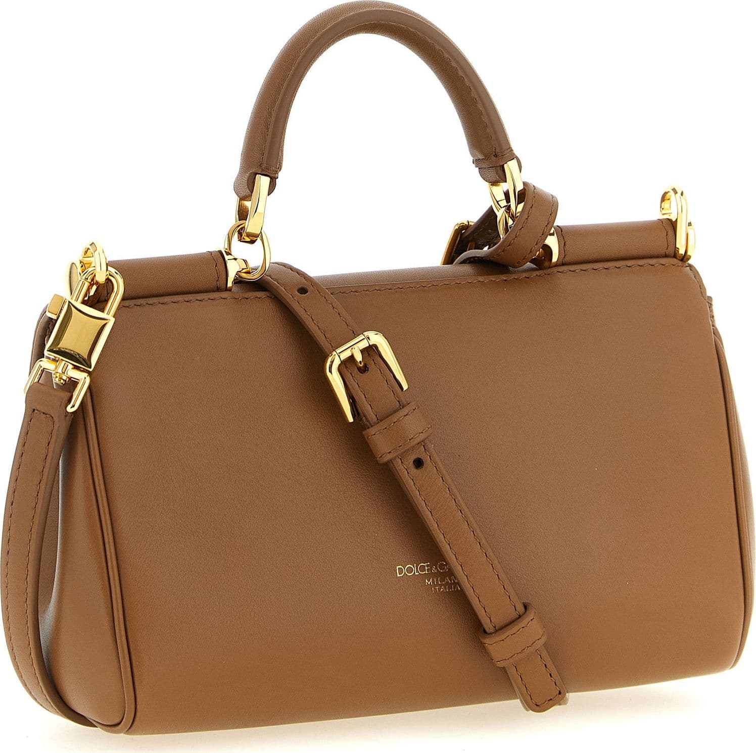 Brown Calfskin Handbag - 2