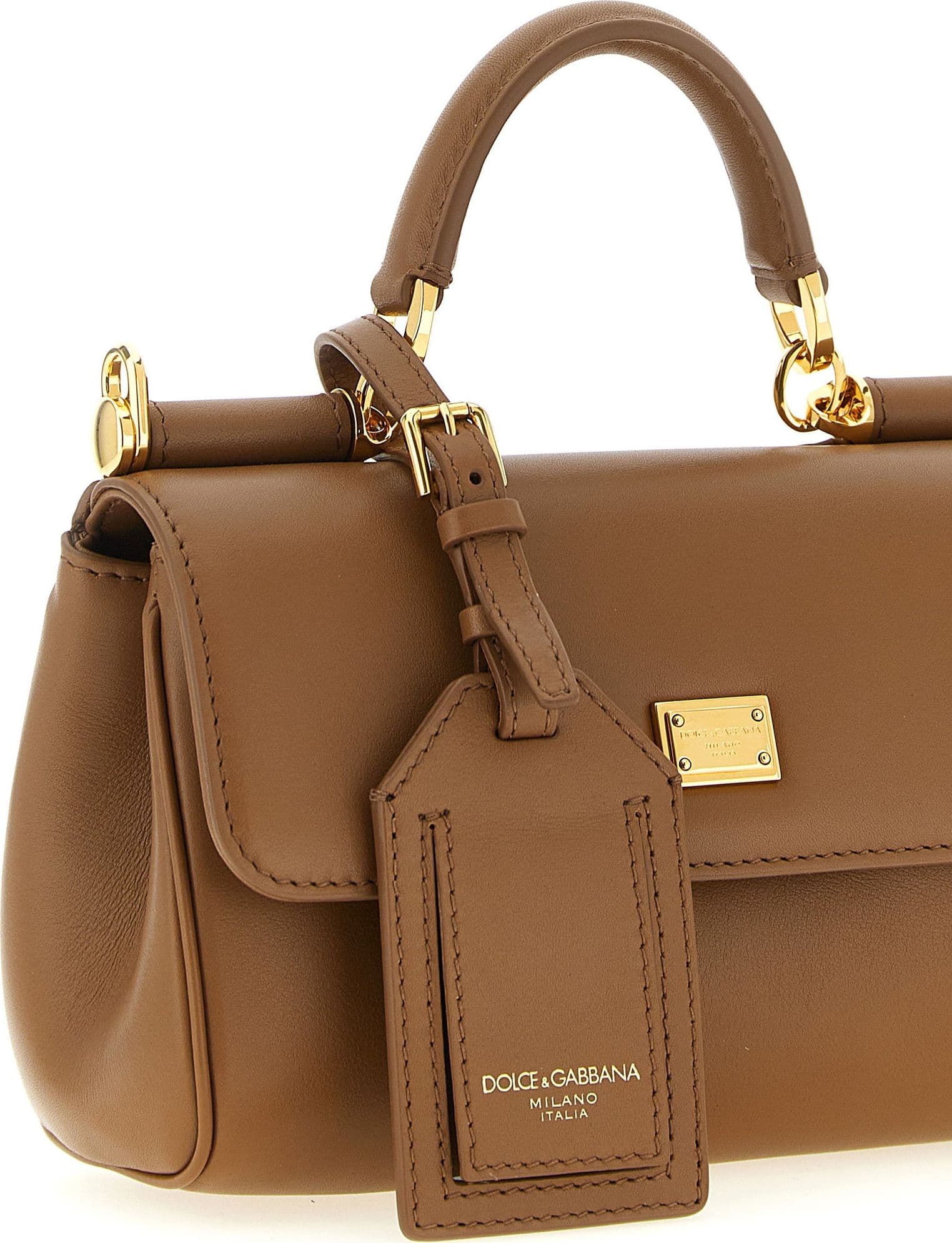 Brown Calfskin Handbag - 3