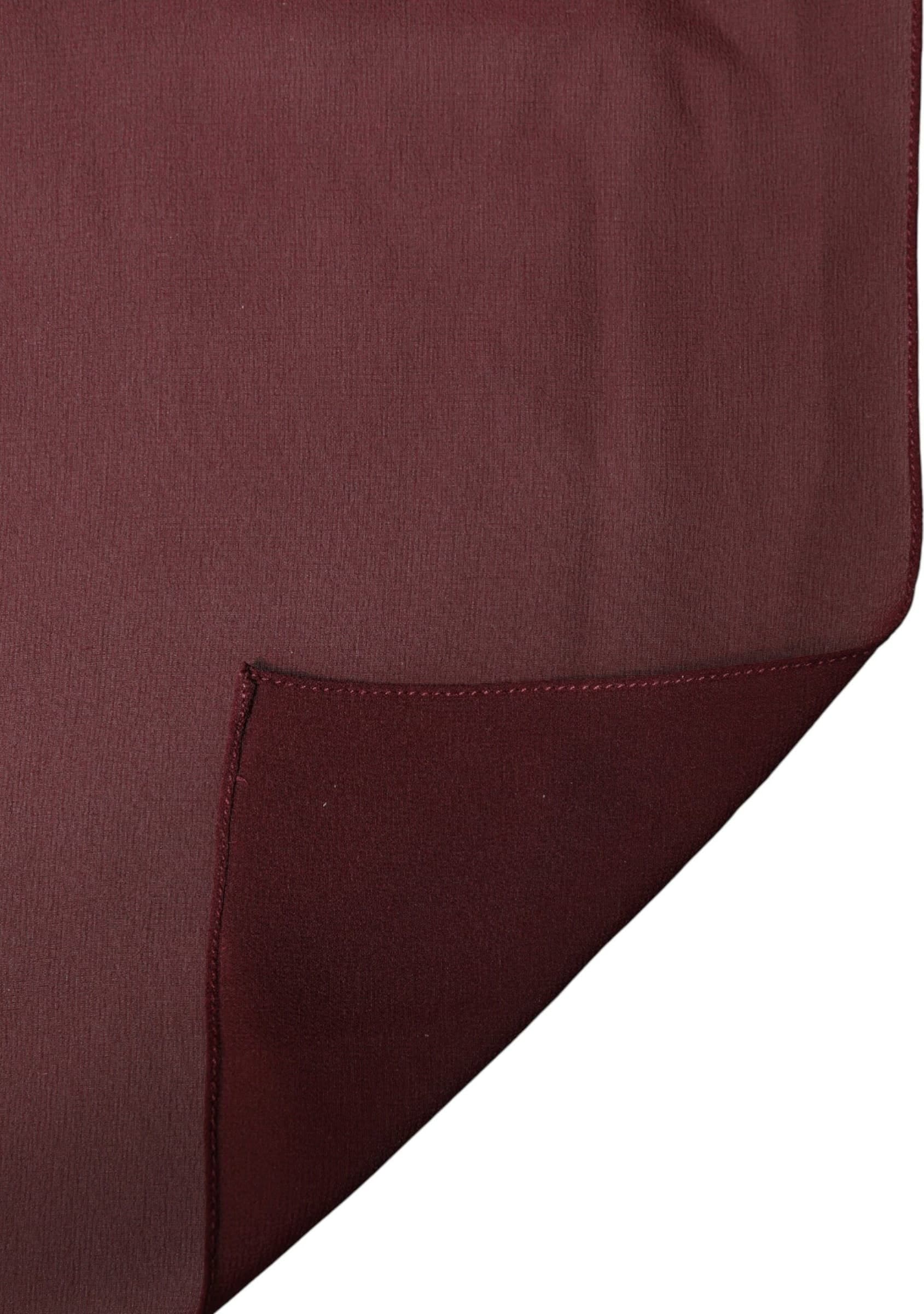 Maroon Silk Stole Neck Wrap Shawl Men 200cm x 130cm  Scarf - 5