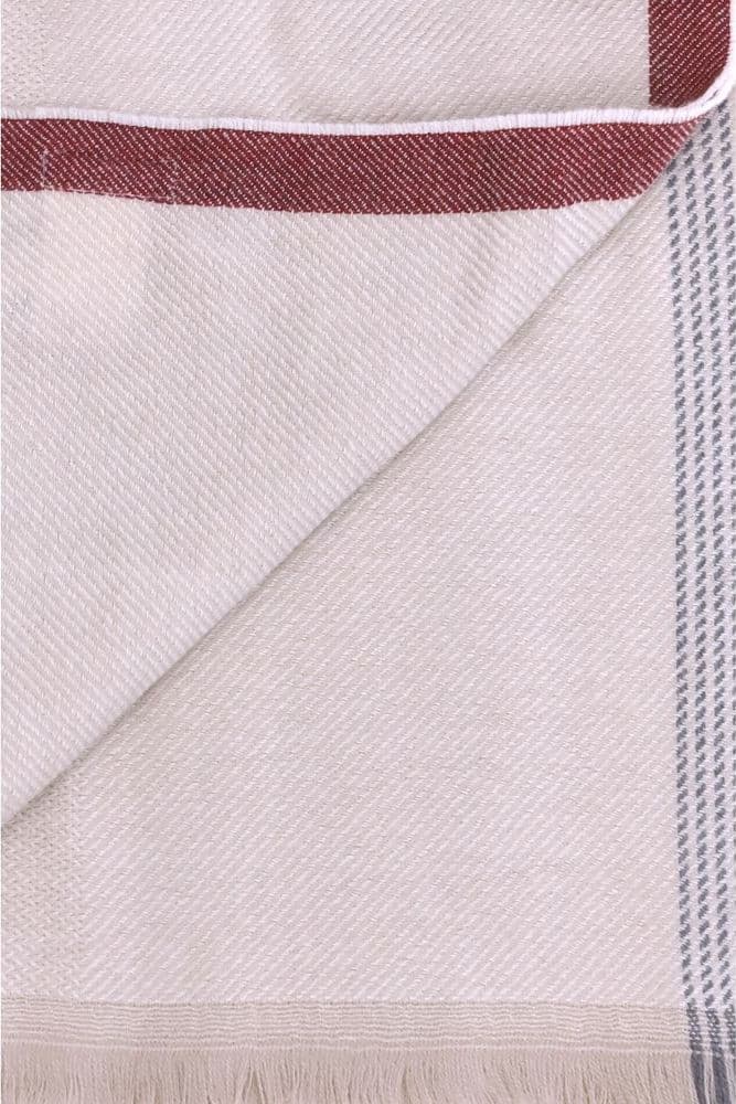 Beige Cashmere Scarf - 3