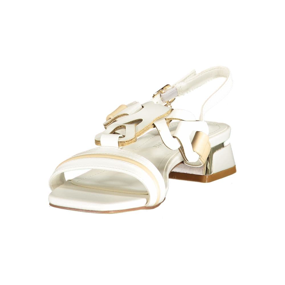 White Polyurethane Women's Sandal - 3