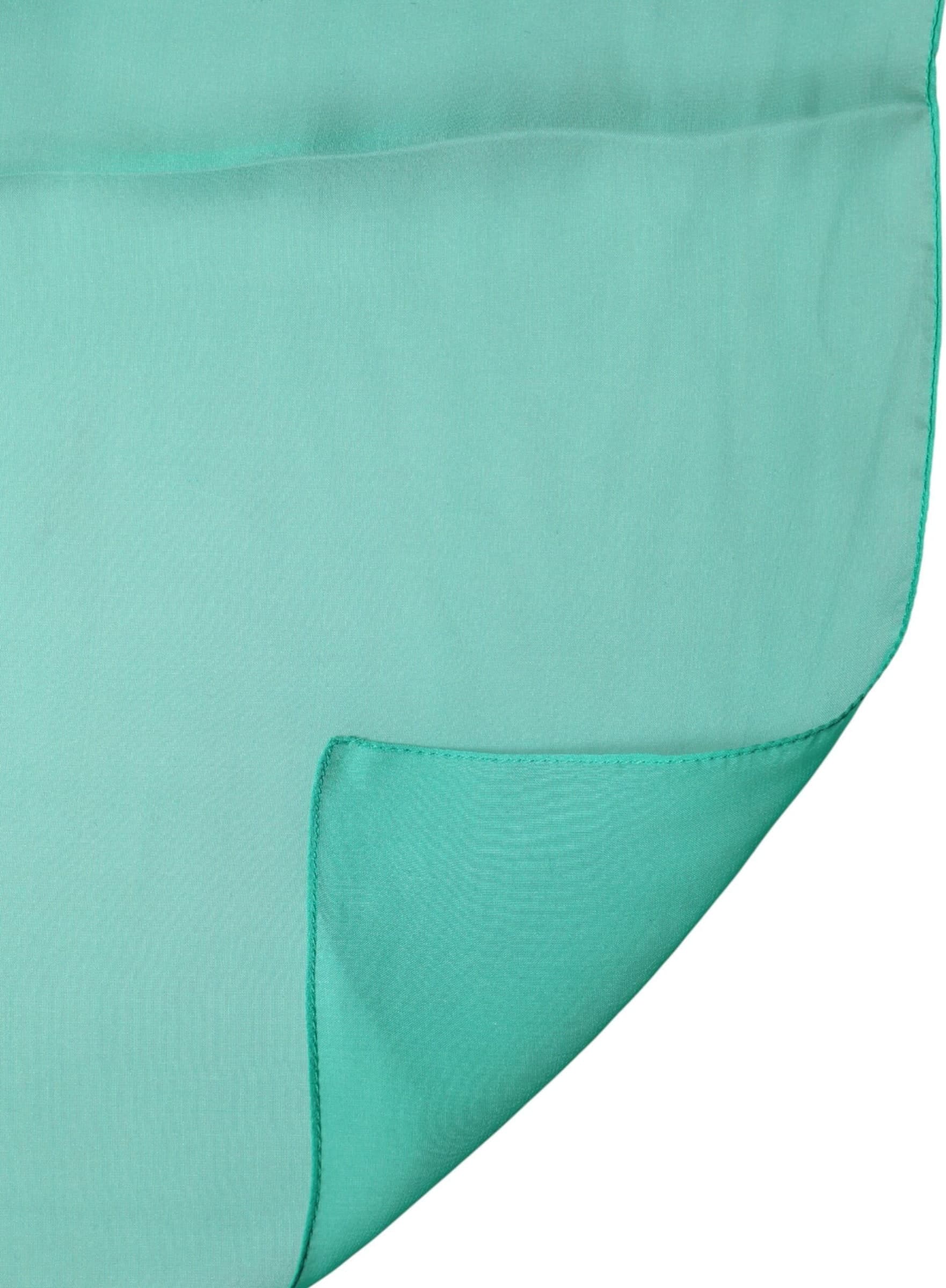 Green Stole Silk Neck Wrap Shawl Scarf - 2
