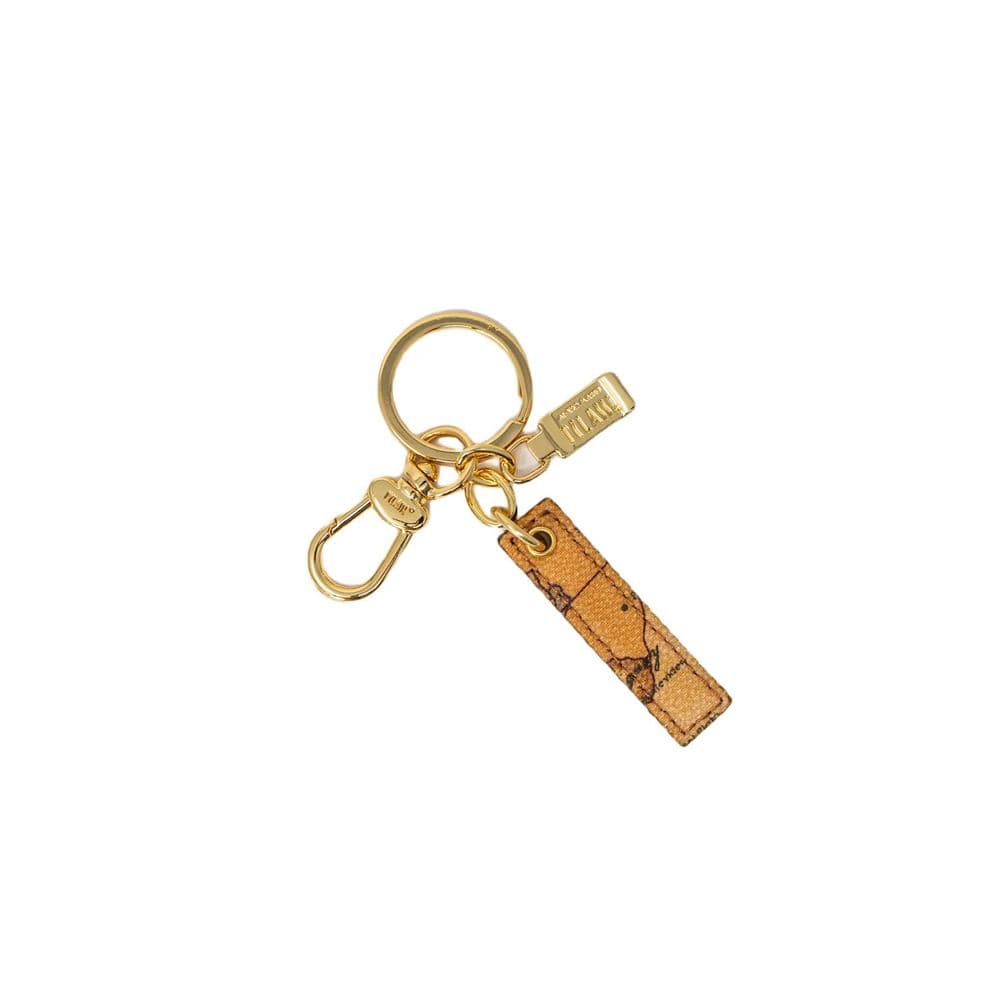 Beige Leather Keychain - 2