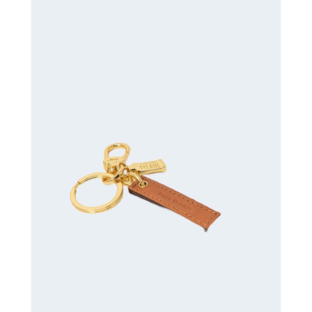 Beige Leather Keychain - 3