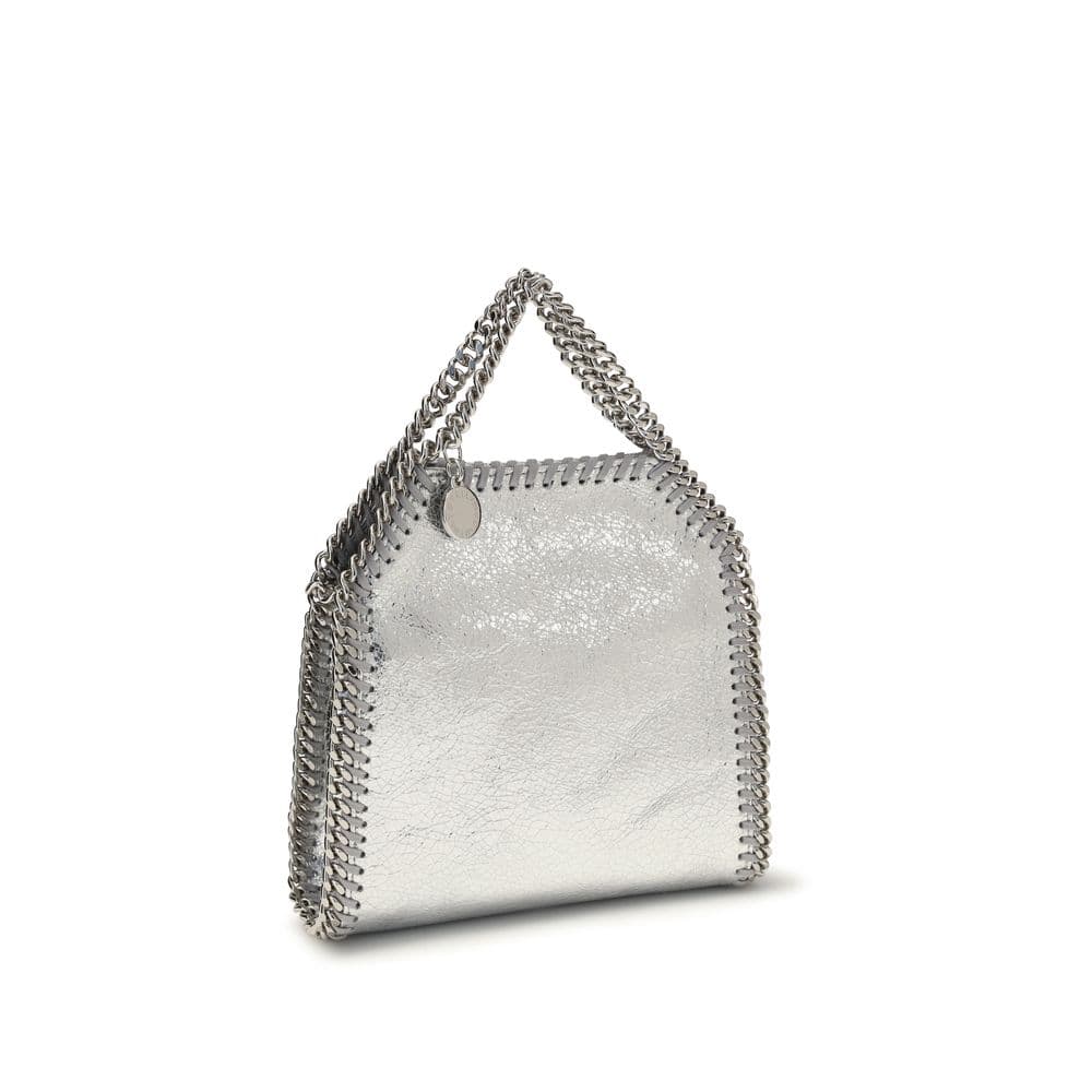 Silver Polyester Handbag - 2