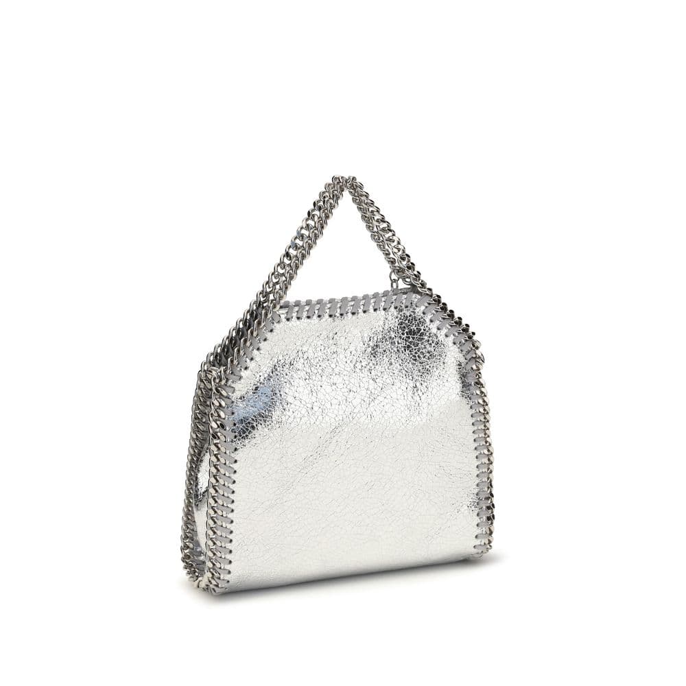 Silver Polyester Handbag - 3
