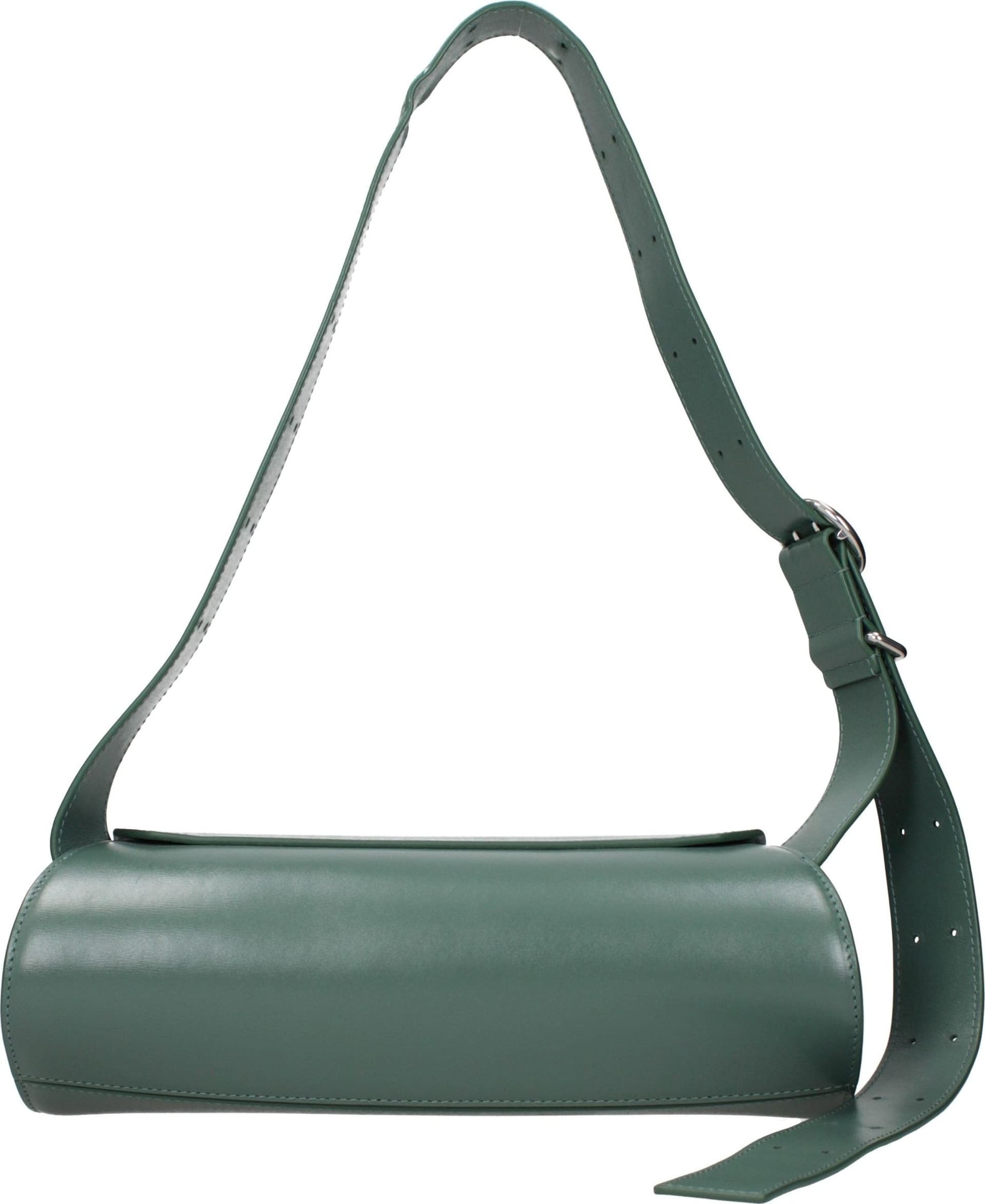 Green Leather Crossbody Bag - 3