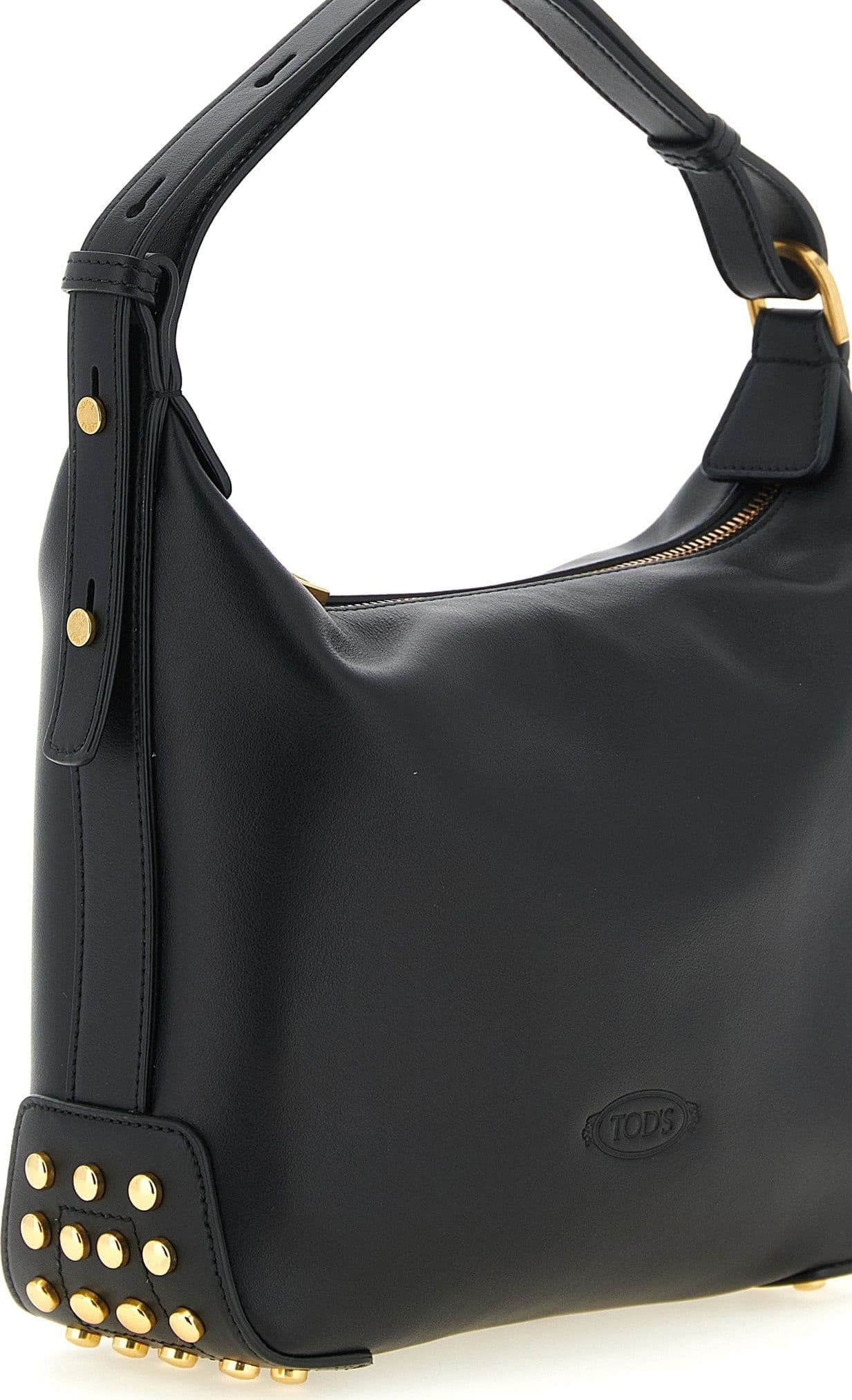 Black Calfskin Shoulder Bag - 3
