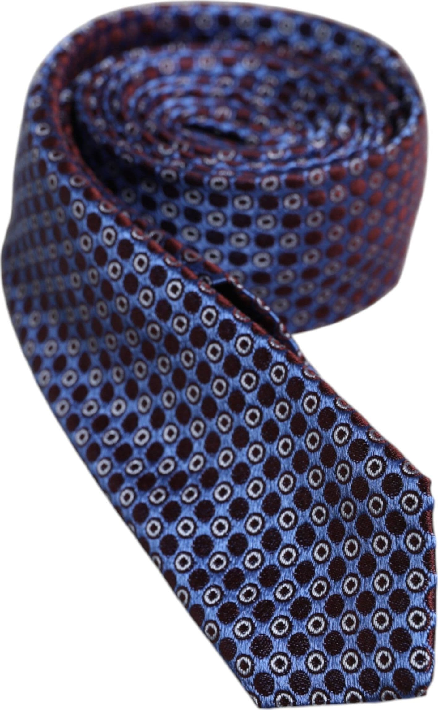 Multicolor Circles Silk Adjustable Necktie Tie