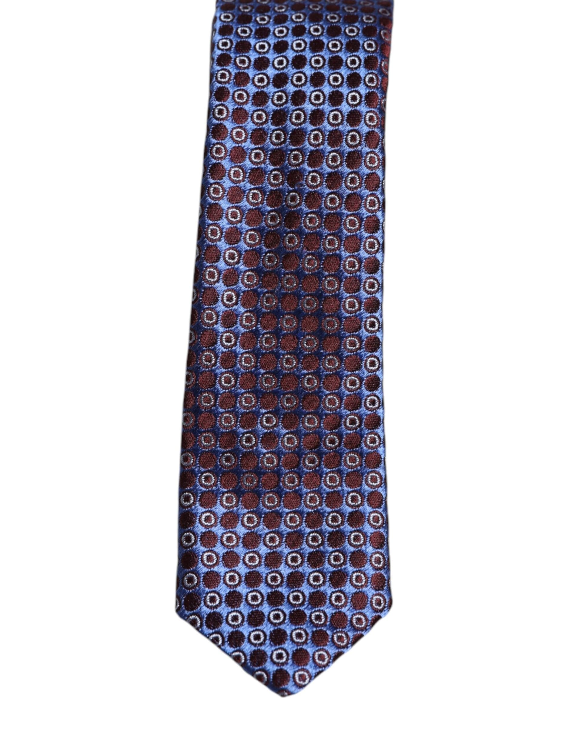 Multicolor Circles Silk Adjustable Necktie Tie - 3