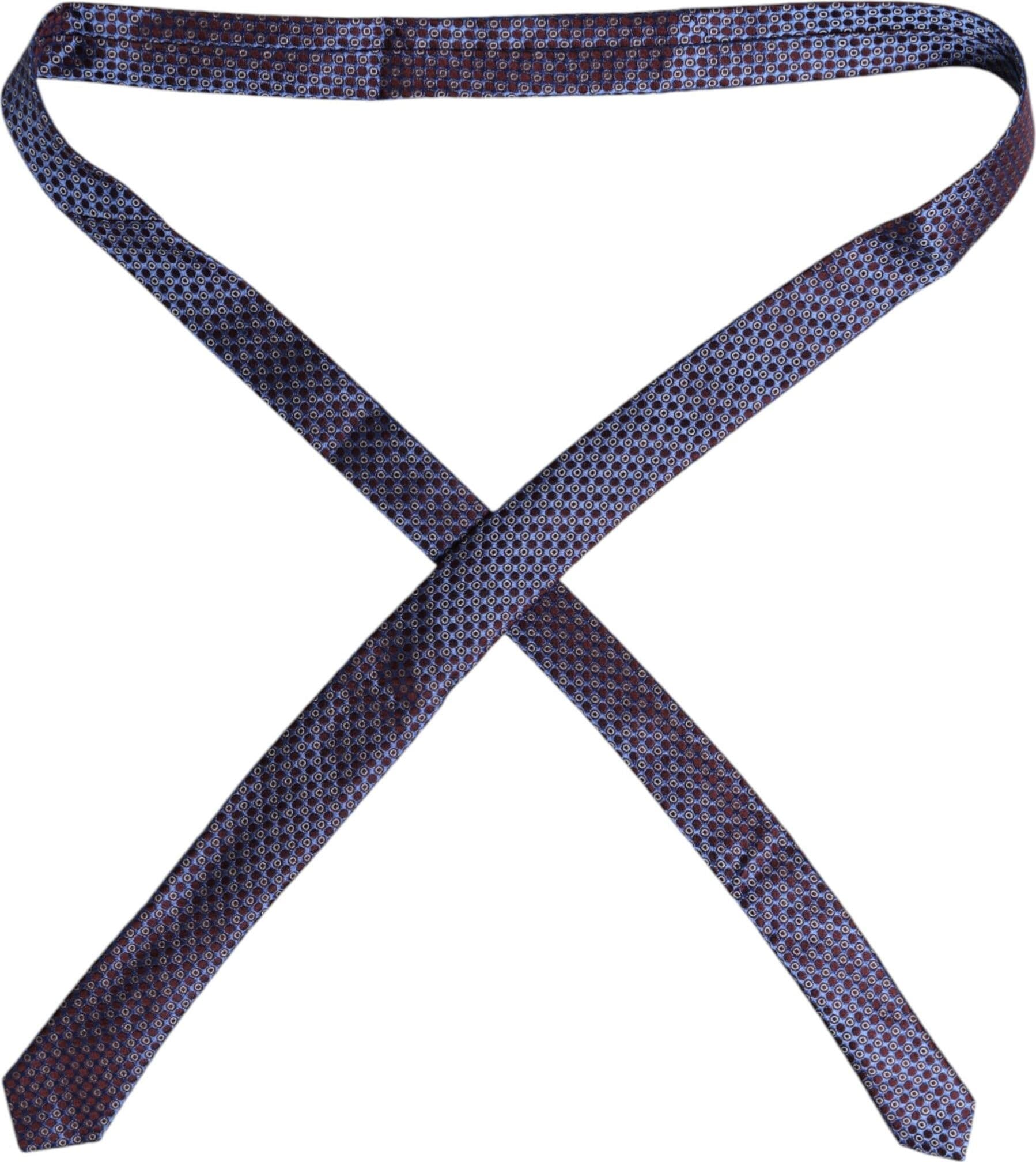 Multicolor Circles Silk Adjustable Necktie Tie - 4