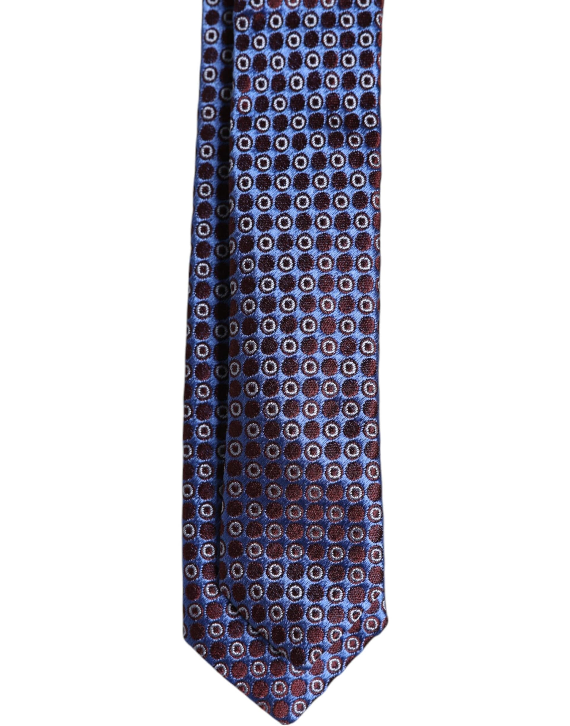 Multicolor Circles Silk Adjustable Necktie Tie - 5