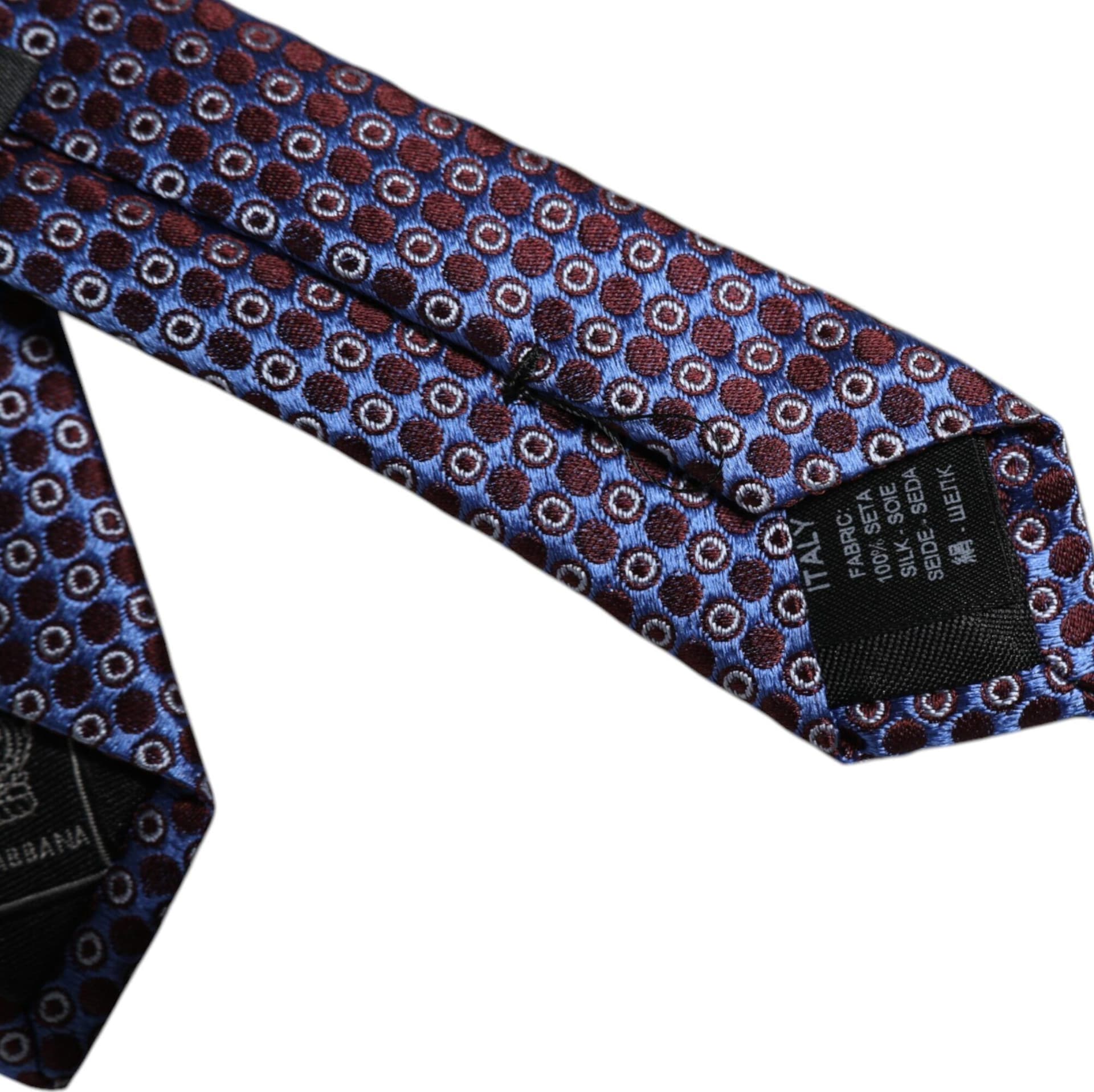 Multicolor Circles Silk Adjustable Necktie Tie - 7