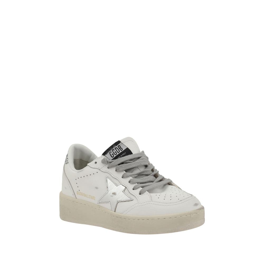 Silver Calf Leather Bos Taurus Low Top Sneakers - 2