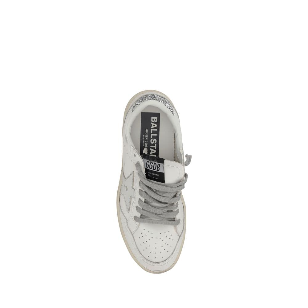 Silver Calf Leather Bos Taurus Low Top Sneakers - 4