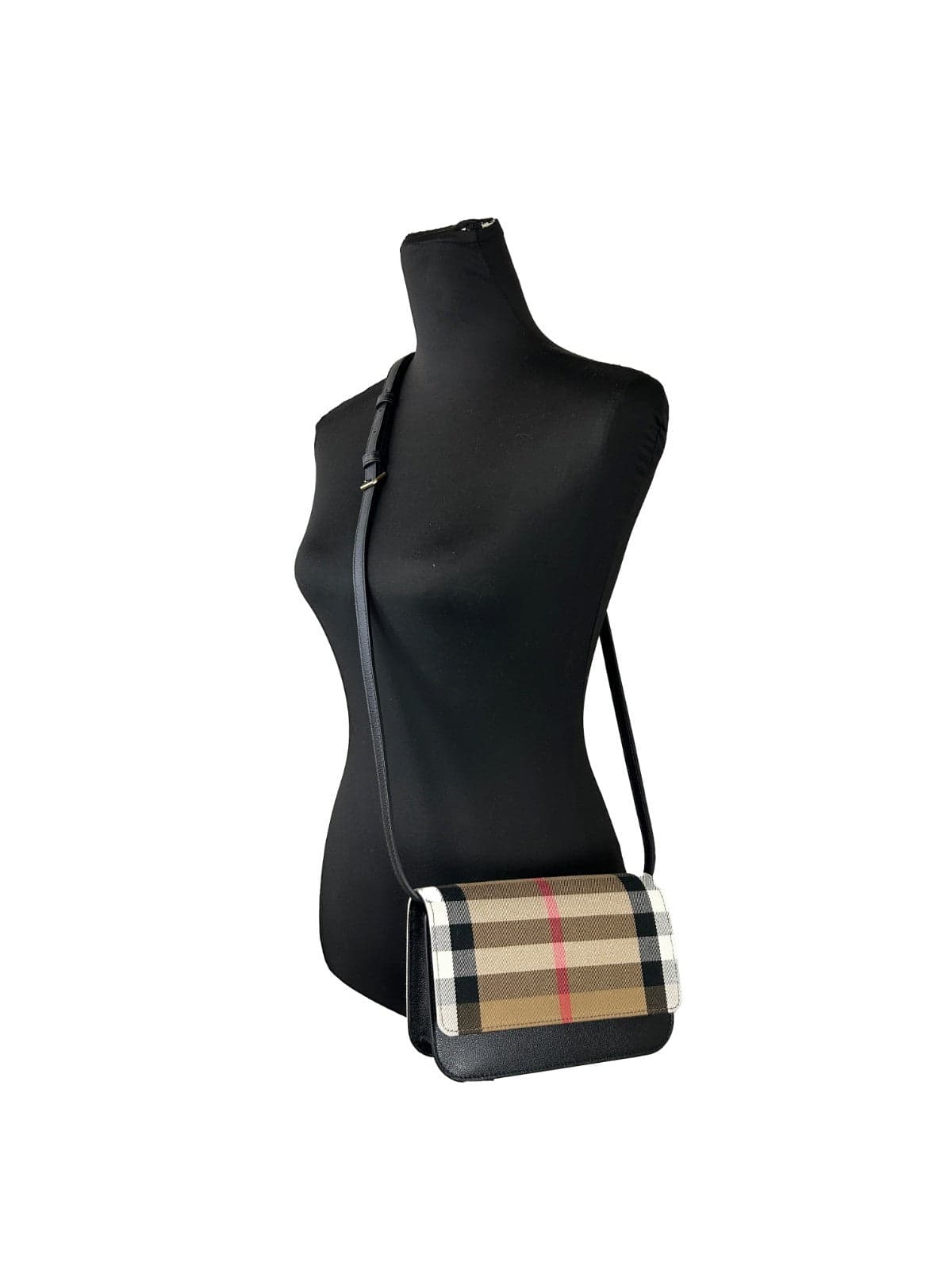 Burberry Small Leather Madison Crossbody Check Bag - 4