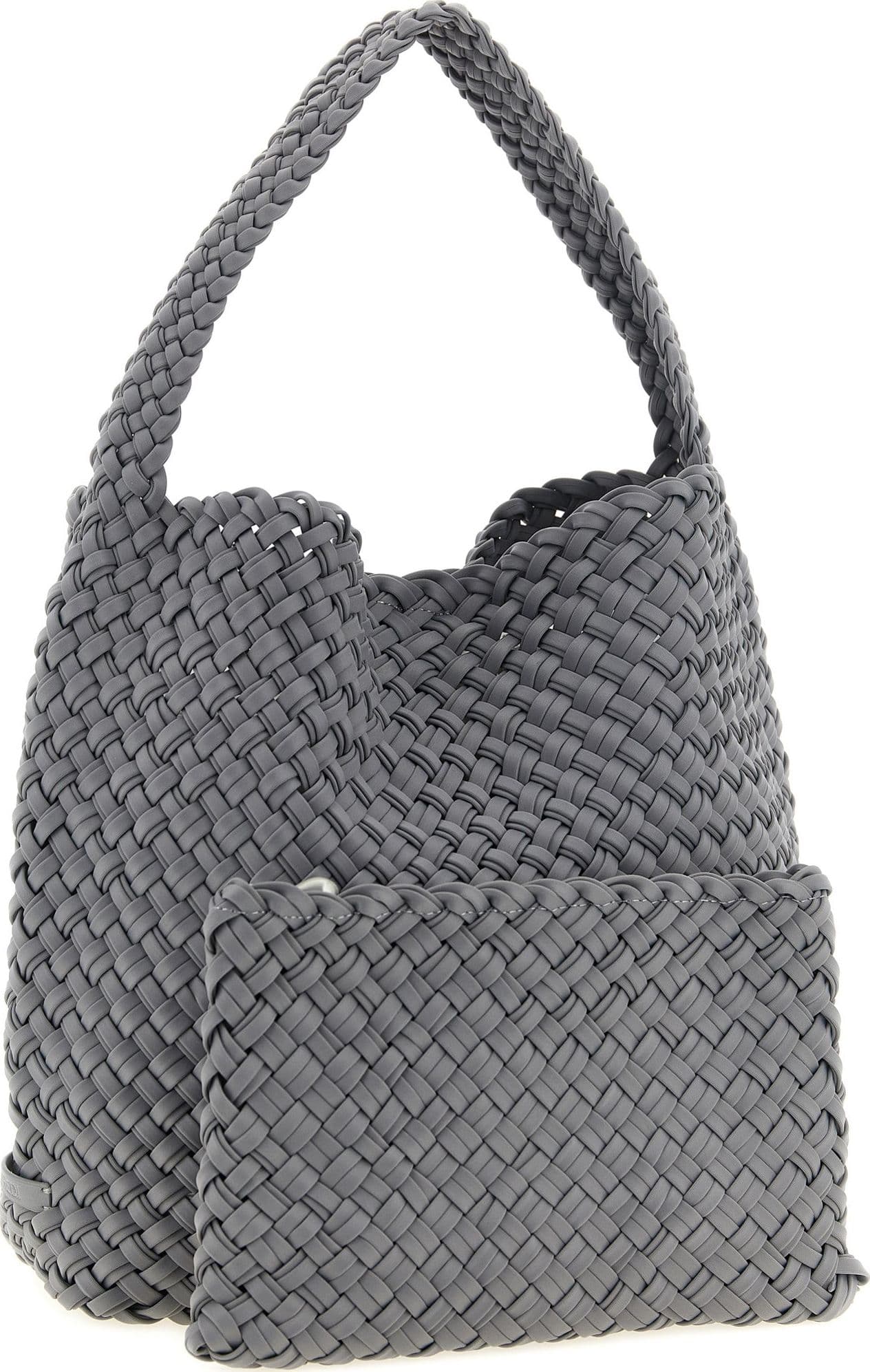 Gray Nylon Shoulder Bag - 3
