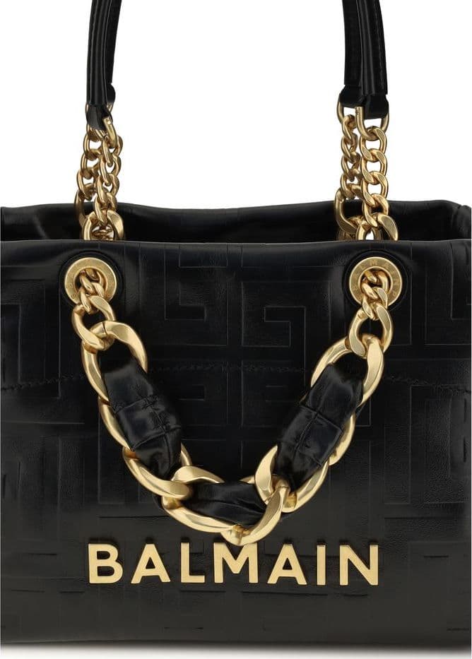 Black Calf Leather Bos Taurus Shoulder Bag - 4