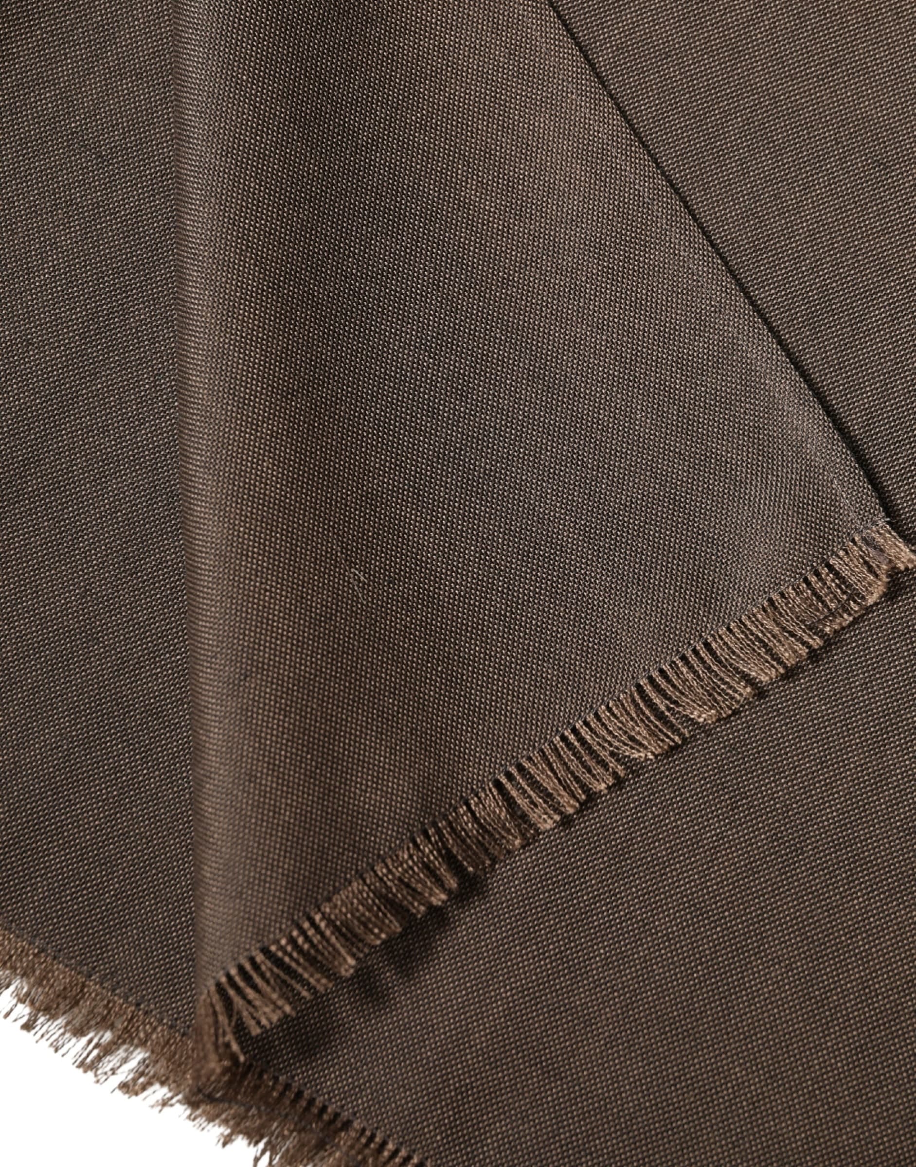 Brown Polyester Neck Warmer Shawl 185cm x 165cm  Men Scarf - 3