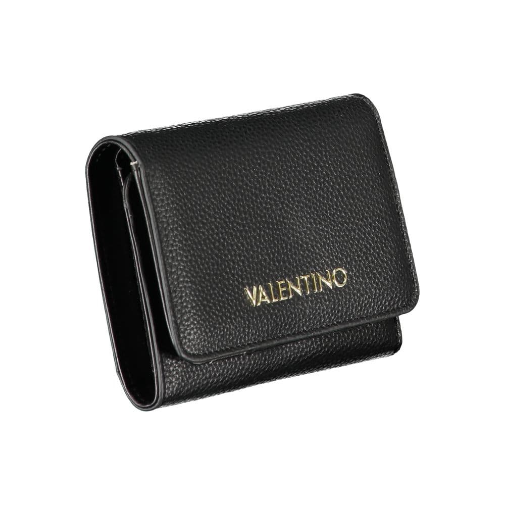 Black Polyurethane Women's Wallet - 3