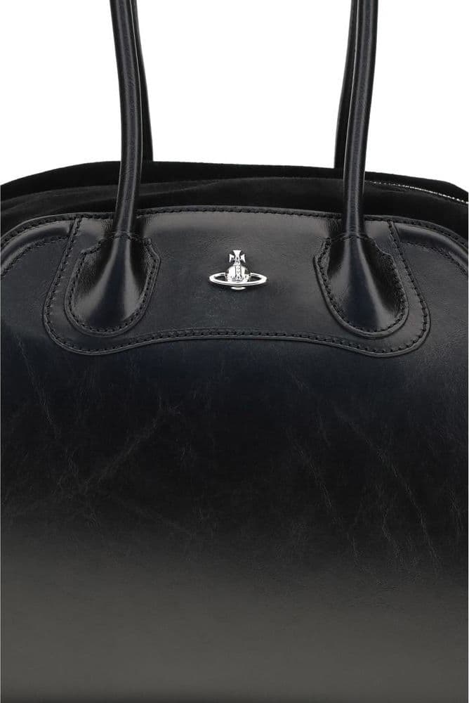 Black Calf Leather Bos Taurus Shoulder Bag - 4