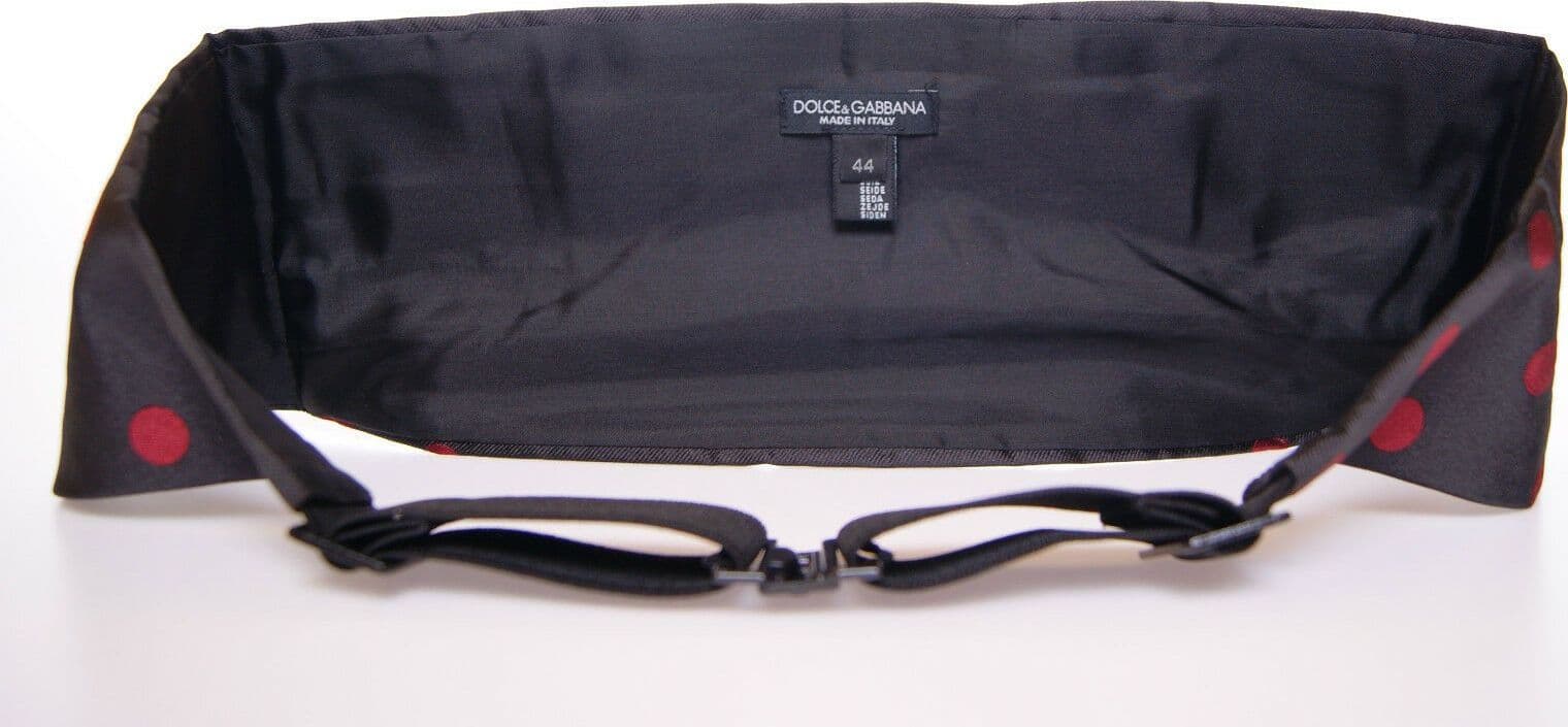 Black Waist Smoking Tuxedo Cummerbund Belt - 3
