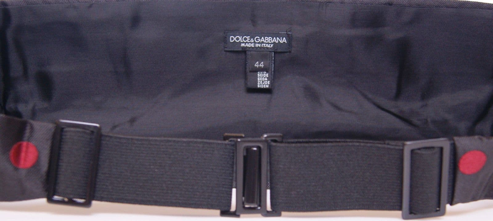 Black Waist Smoking Tuxedo Cummerbund Belt - 4