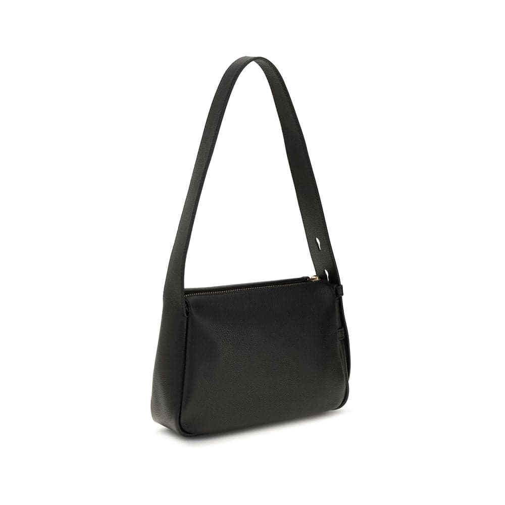 Black Calf Leather Bos Taurus Shoulder Bag - 3