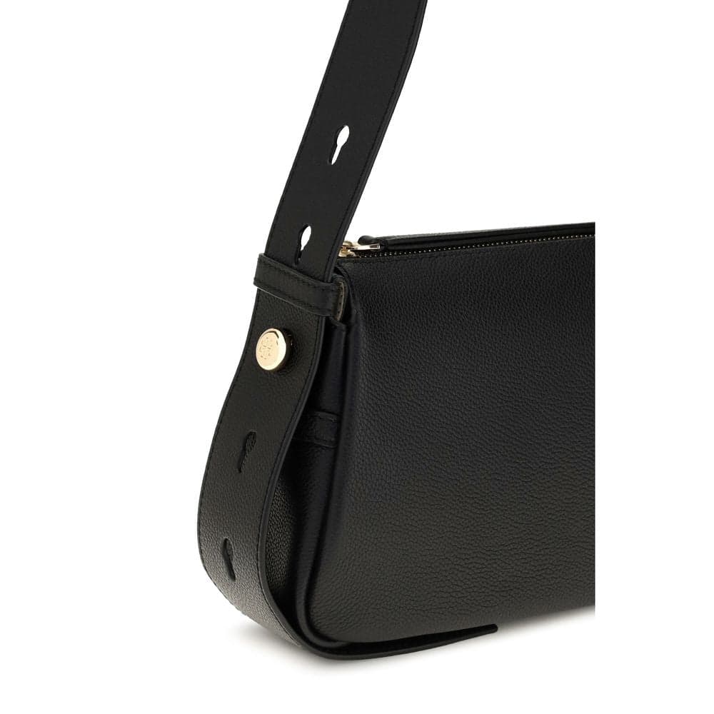 Black Calf Leather Bos Taurus Shoulder Bag - 4