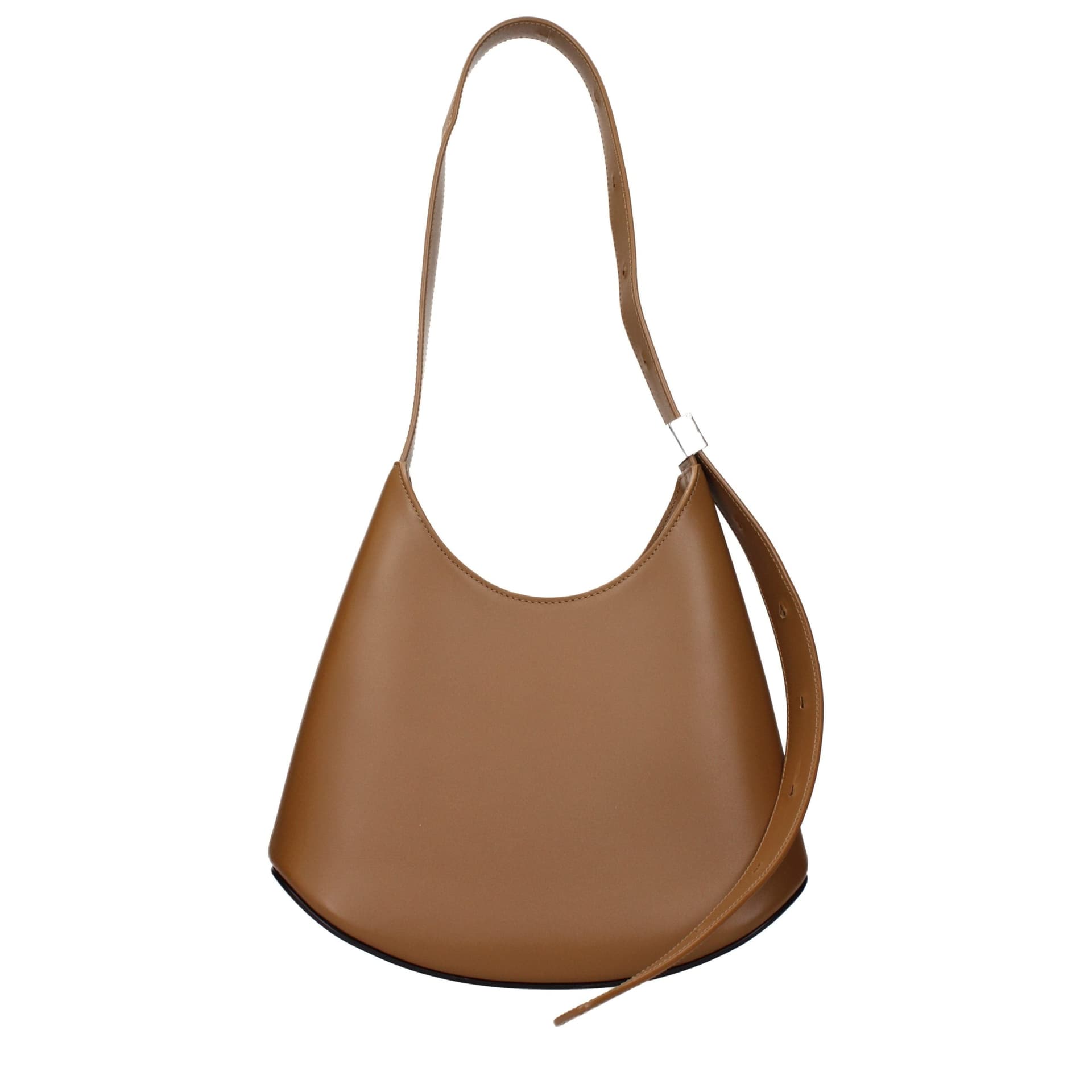 Brown Leather Shoulder Bag - 3