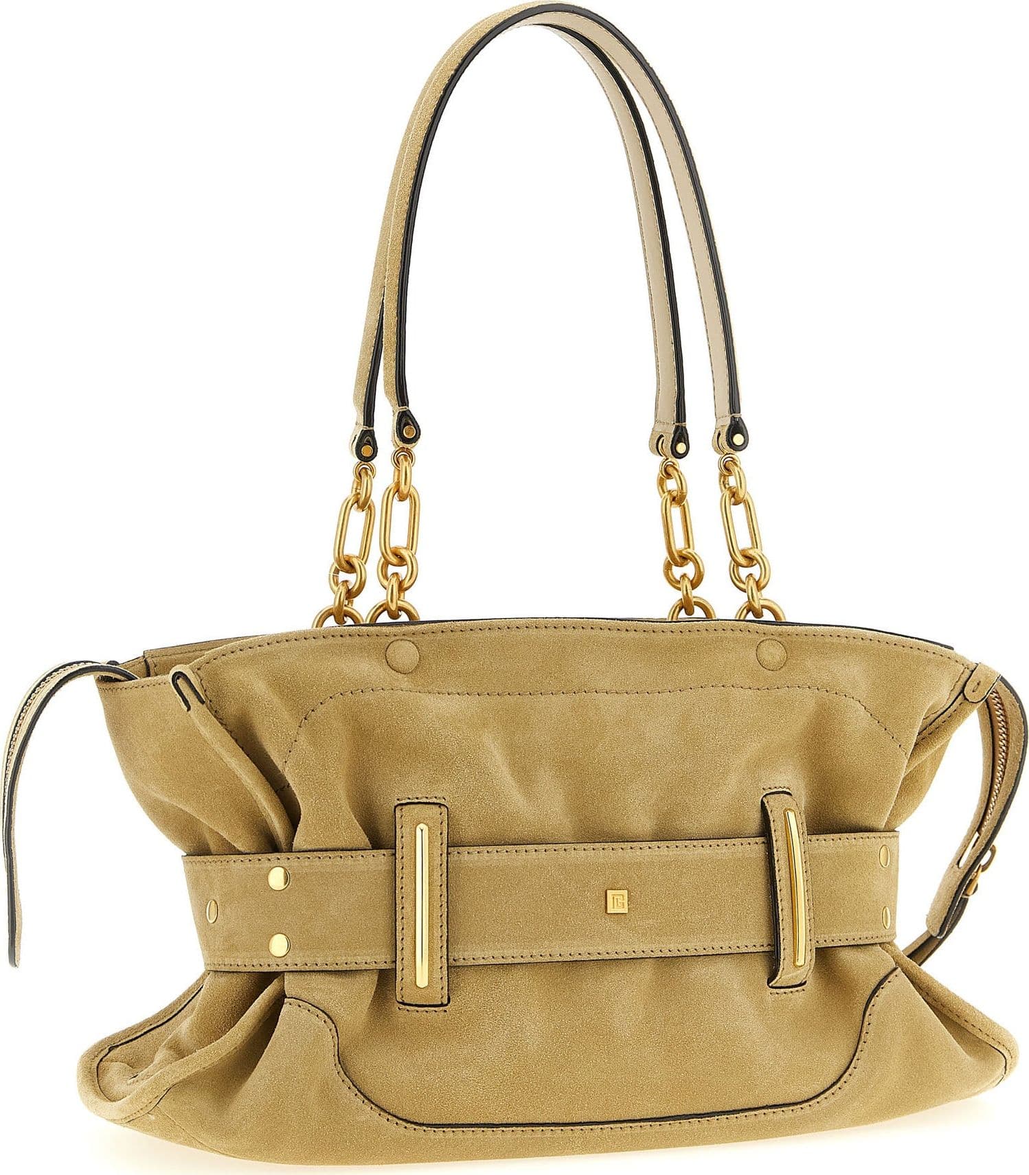 Beige Calfskin Shoulder Bag - 2