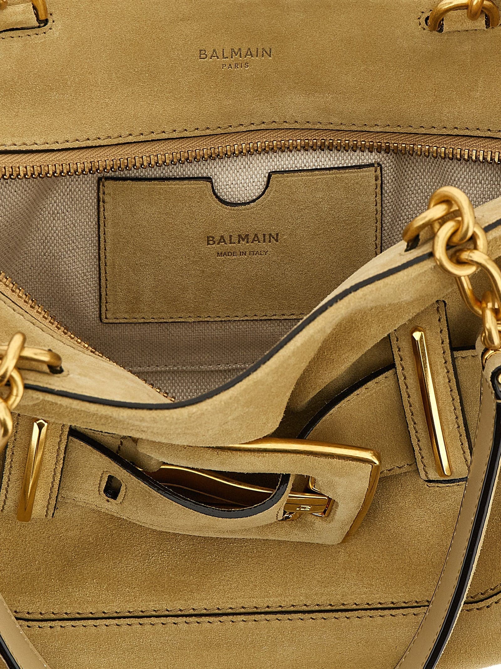 Beige Calfskin Shoulder Bag - 4