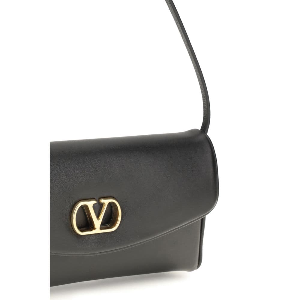Black Calf Leather Bos Taurus Shoulder Bag - 4