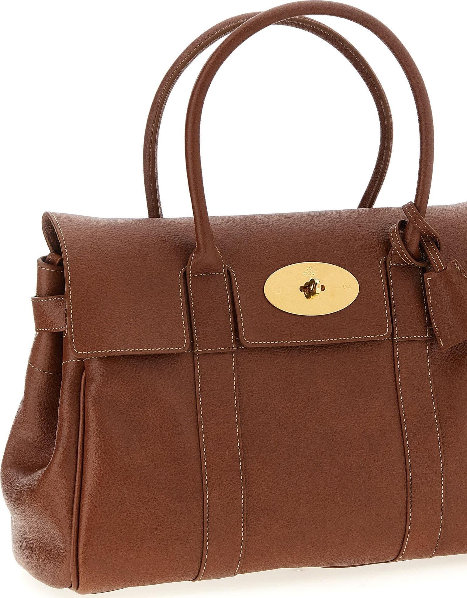 Brown Calfskin Shoulder Bag - 3