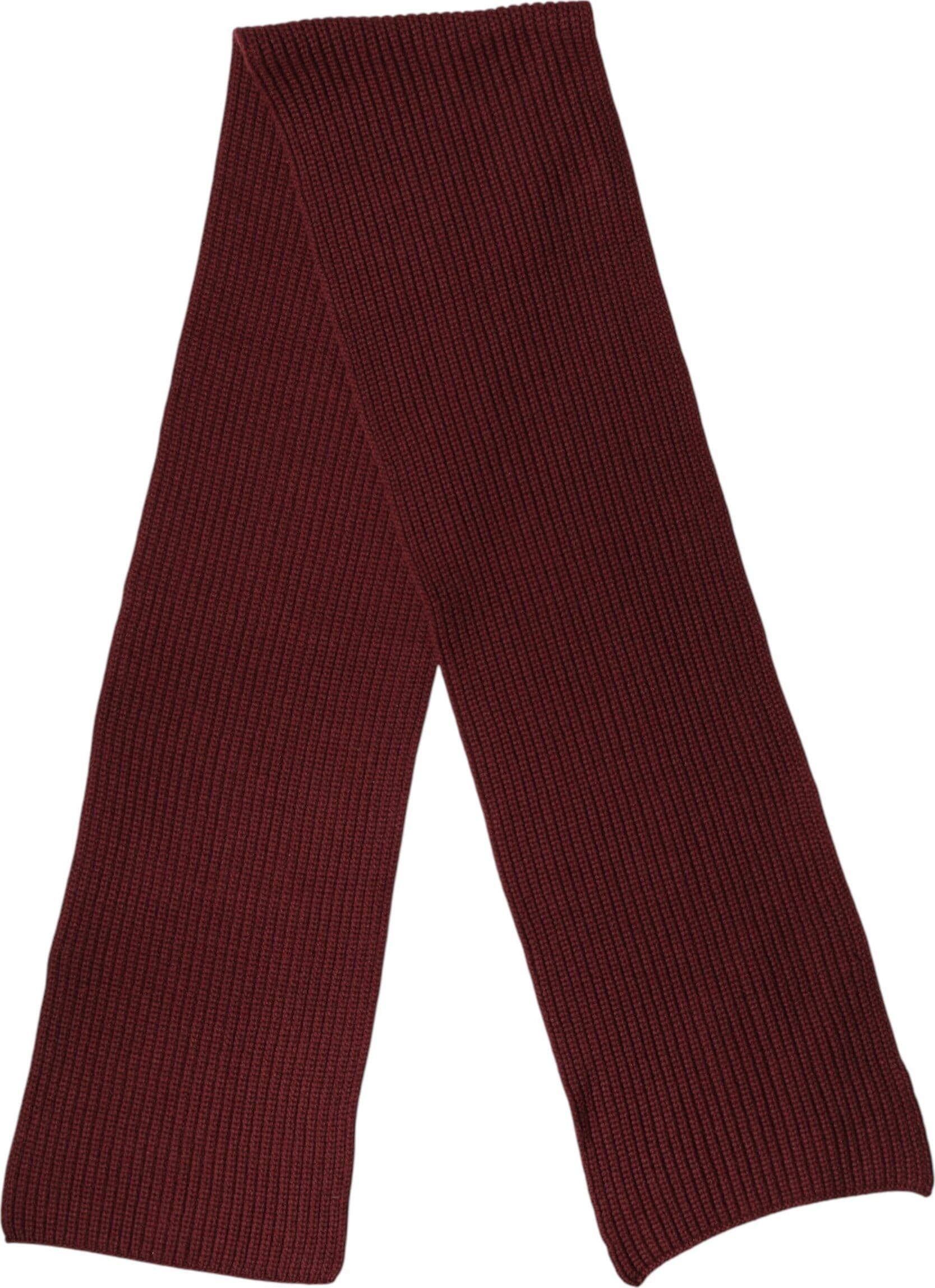 Maroon Cashmere Knitted NeckWrap Shawl Scarf - 2