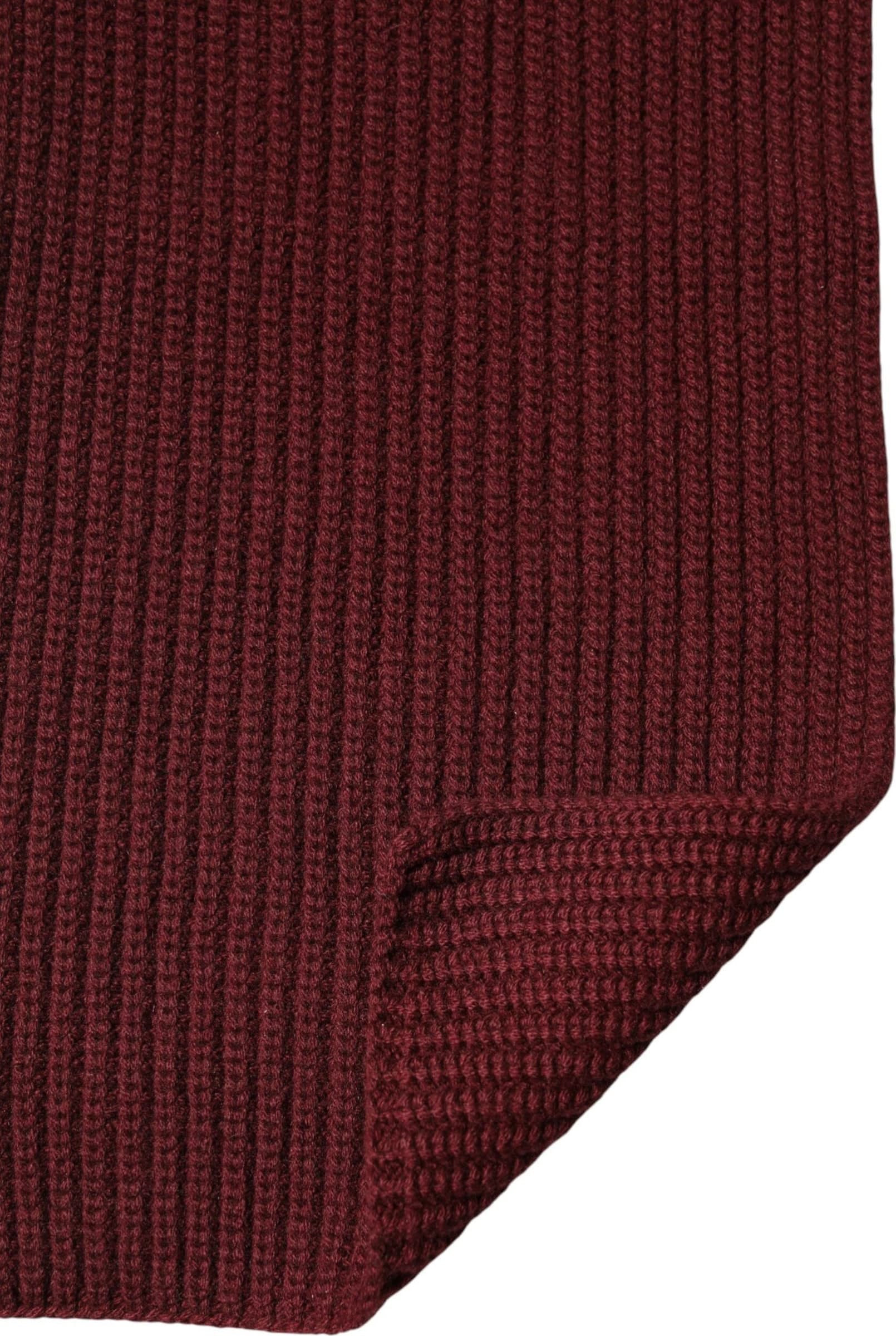 Maroon Cashmere Knitted NeckWrap Shawl Scarf - 3