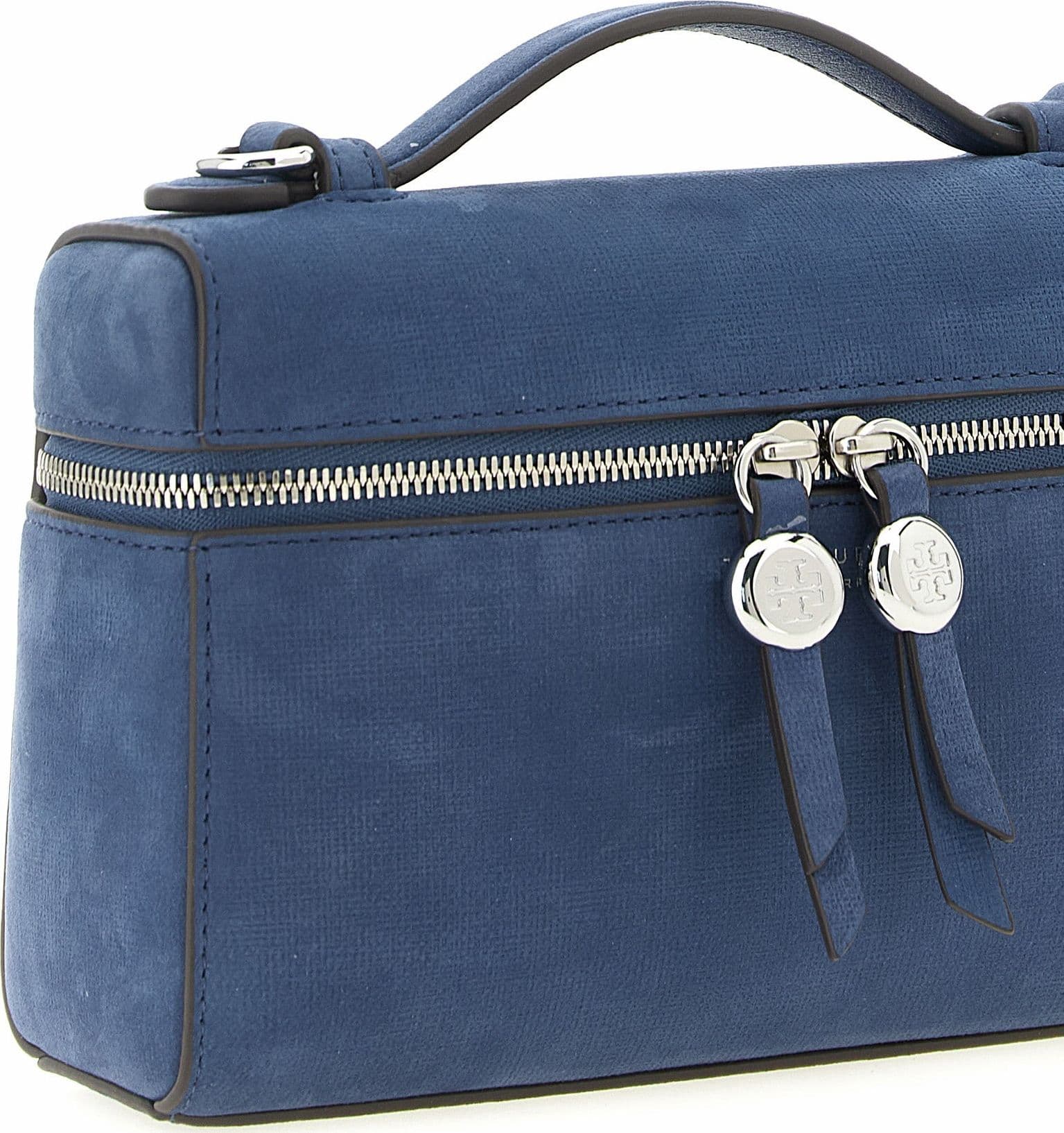 Blue Lamb Leather Handbag - 3