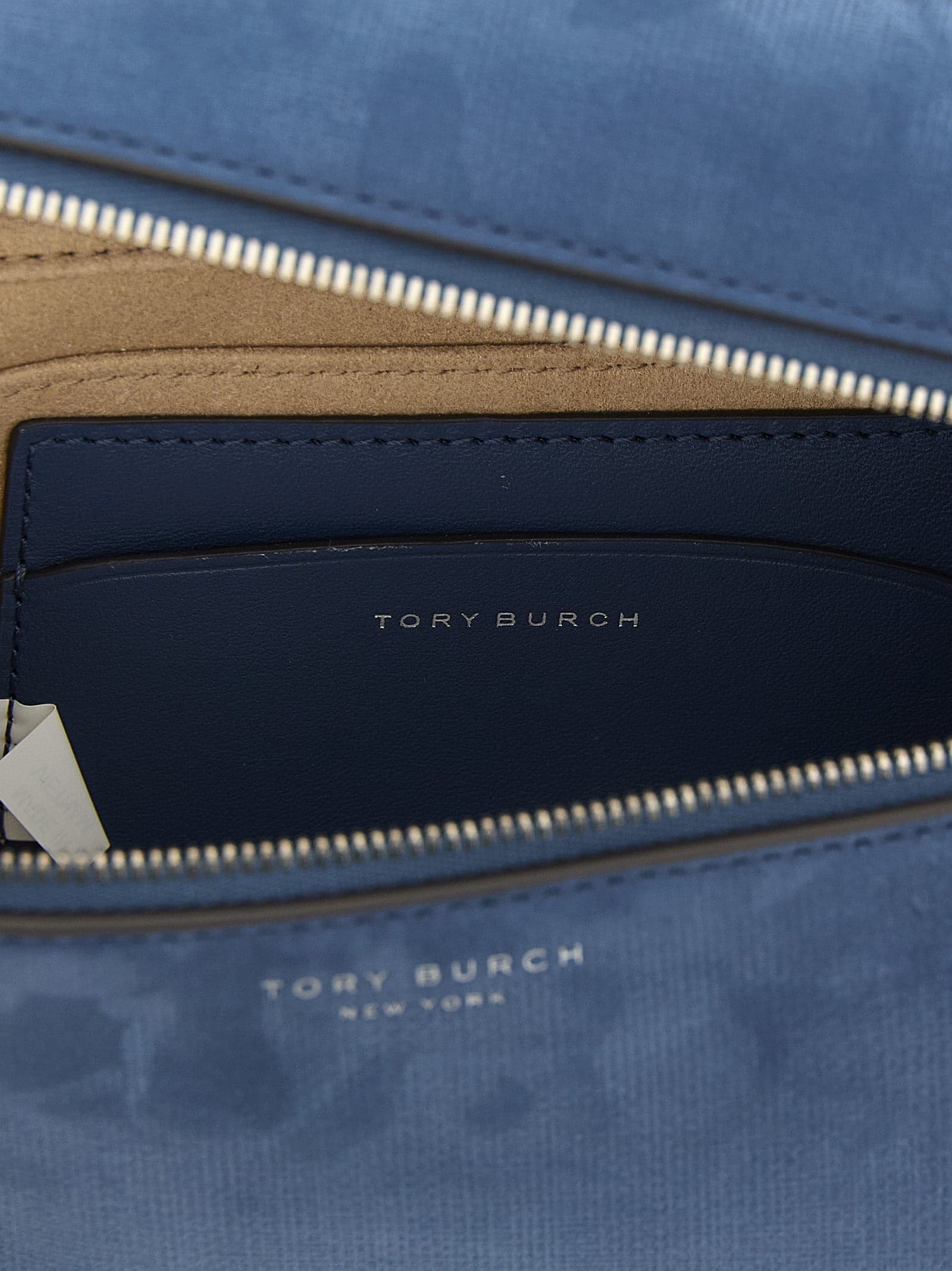 Blue Lamb Leather Handbag - 4