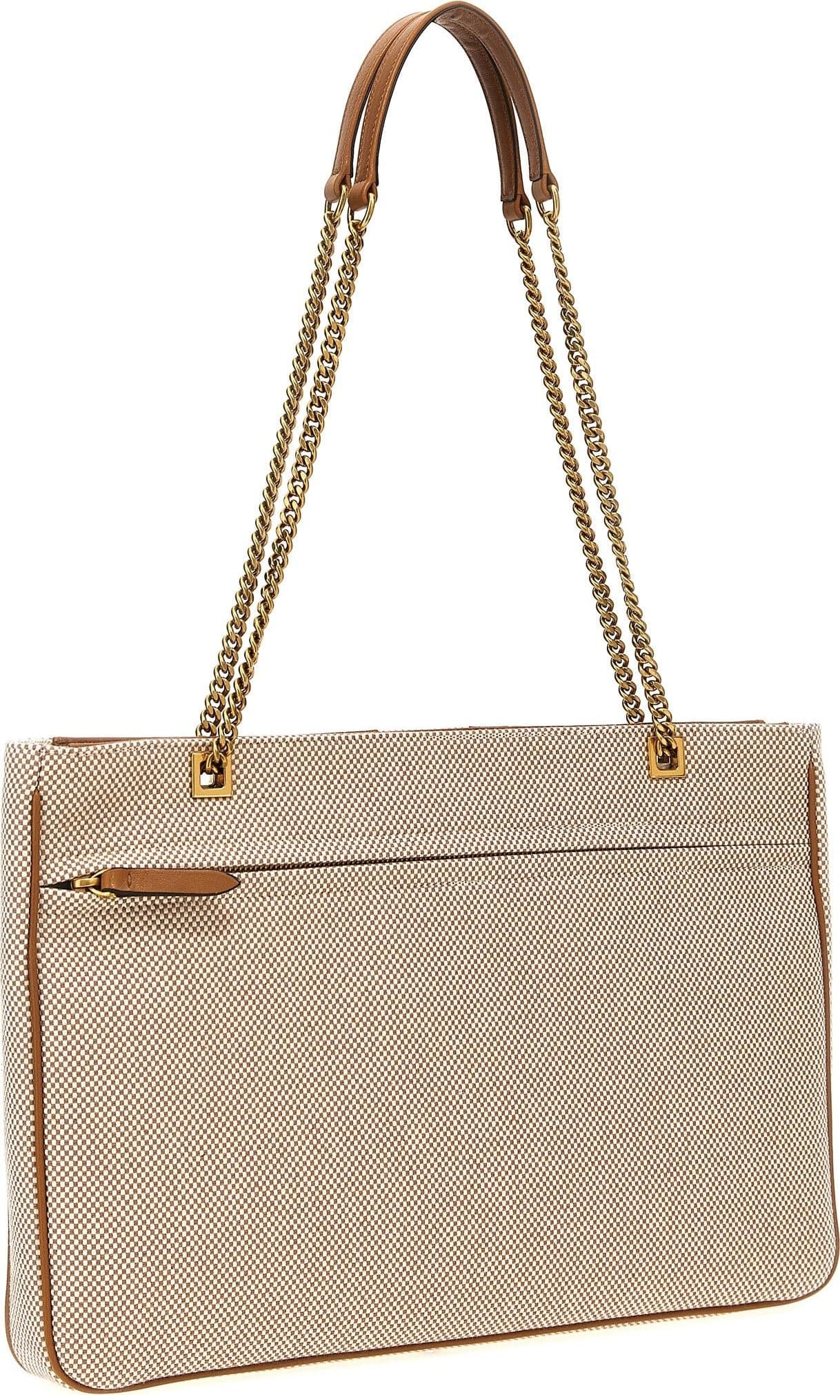 Beige Cotton Tote Bag - 2